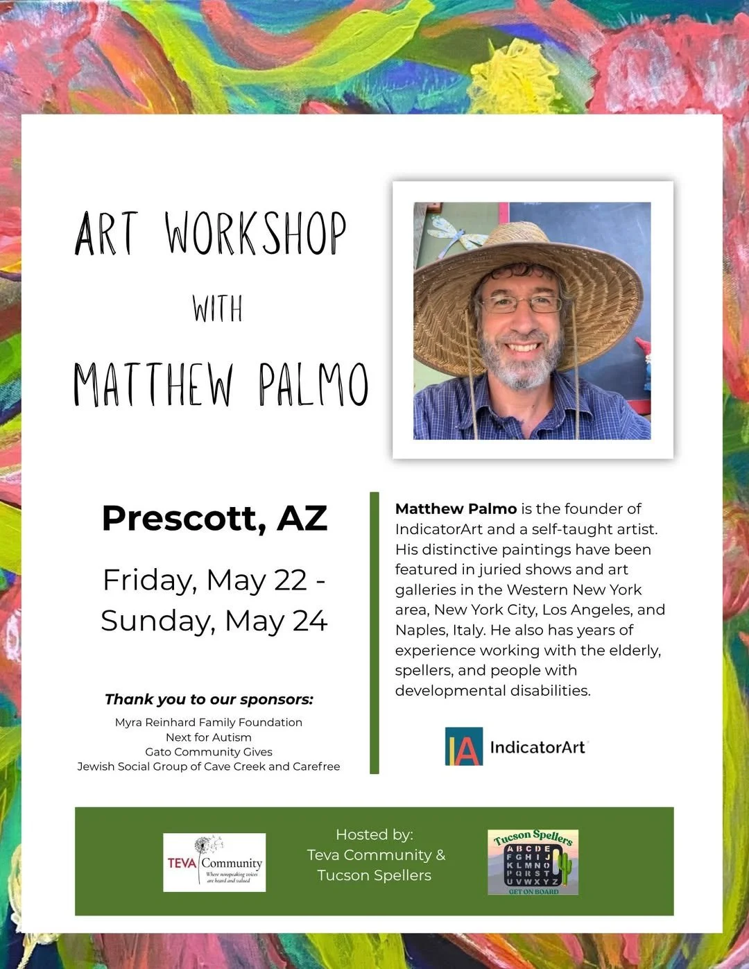 Teva Community and Tucson Spellers IndicatorArt Workshop