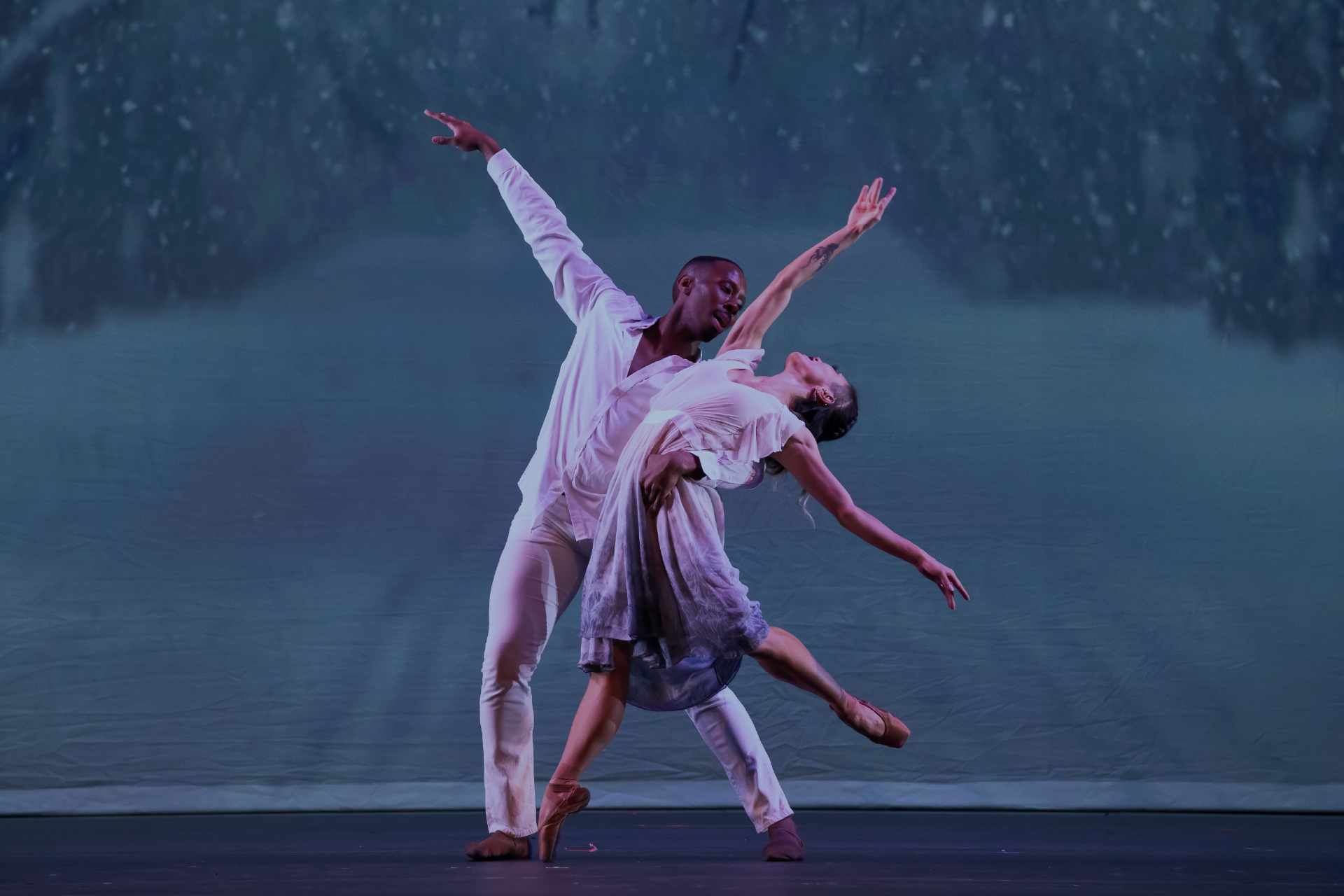 Dancers posed together