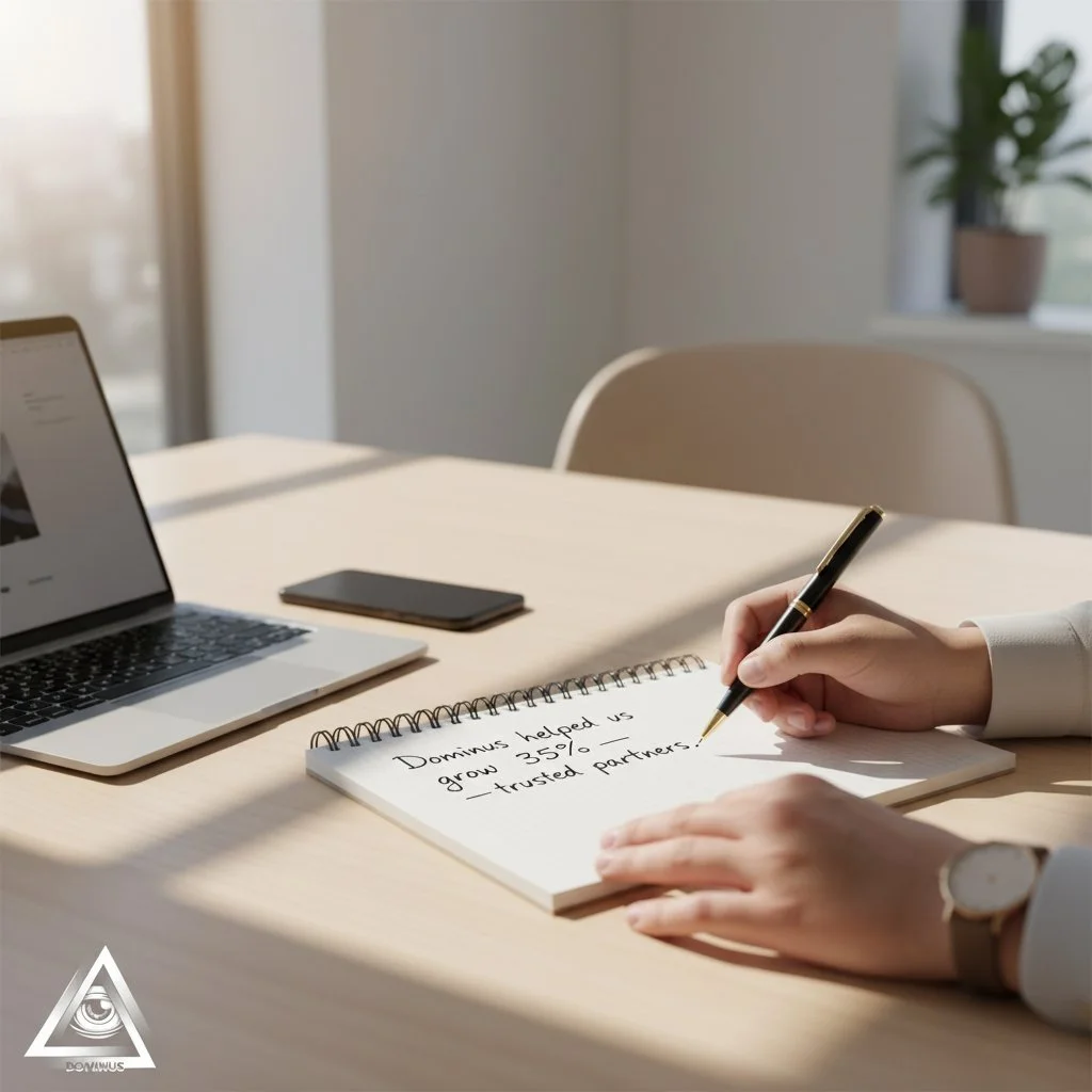 Real growth. Real trust. Real results. 

What happens when you&rsquo;re more than just a number? Our clients see measurable impact and lasting partnerships. 

Curious how Dominus could help your business grow? Let&rsquo;s connect and build your next 