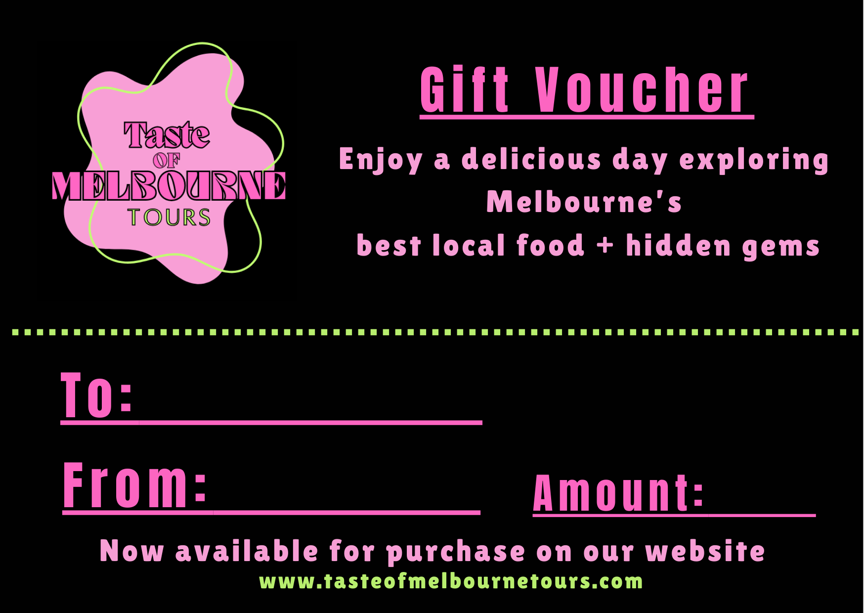 Taste of Melbourne E-Voucher