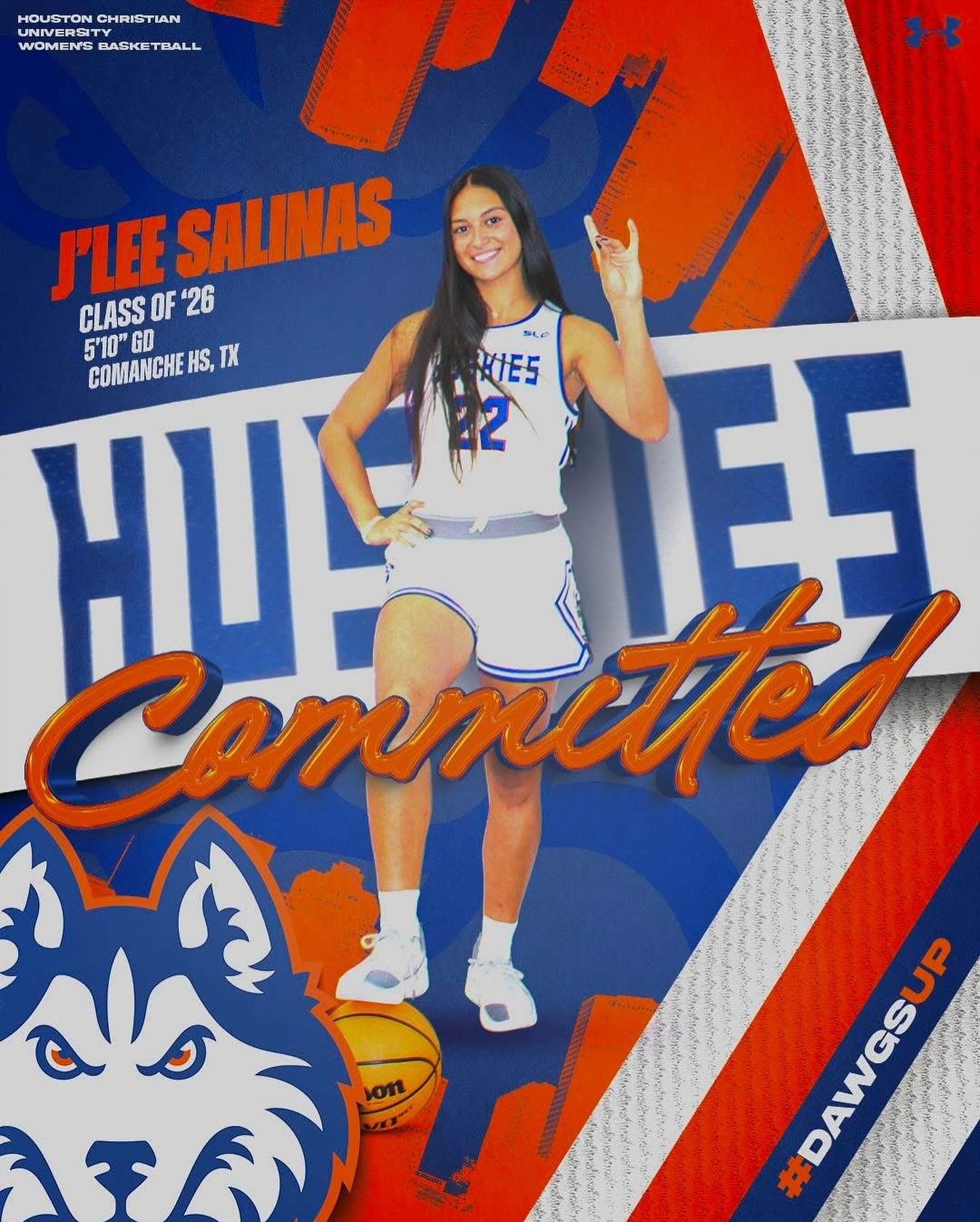 🚨 ‼️COMMITTED 🚨‼️

CONGRATS to our own &lsquo;26 G J&rsquo;Lee Salinas on her recent commitment to Houston Christian University! We are excited and proud of you. Can&rsquo;t wait to see what the future holds, DawgsUp!! 🐺💙🧡 #HardWorkAintEz #Hawks