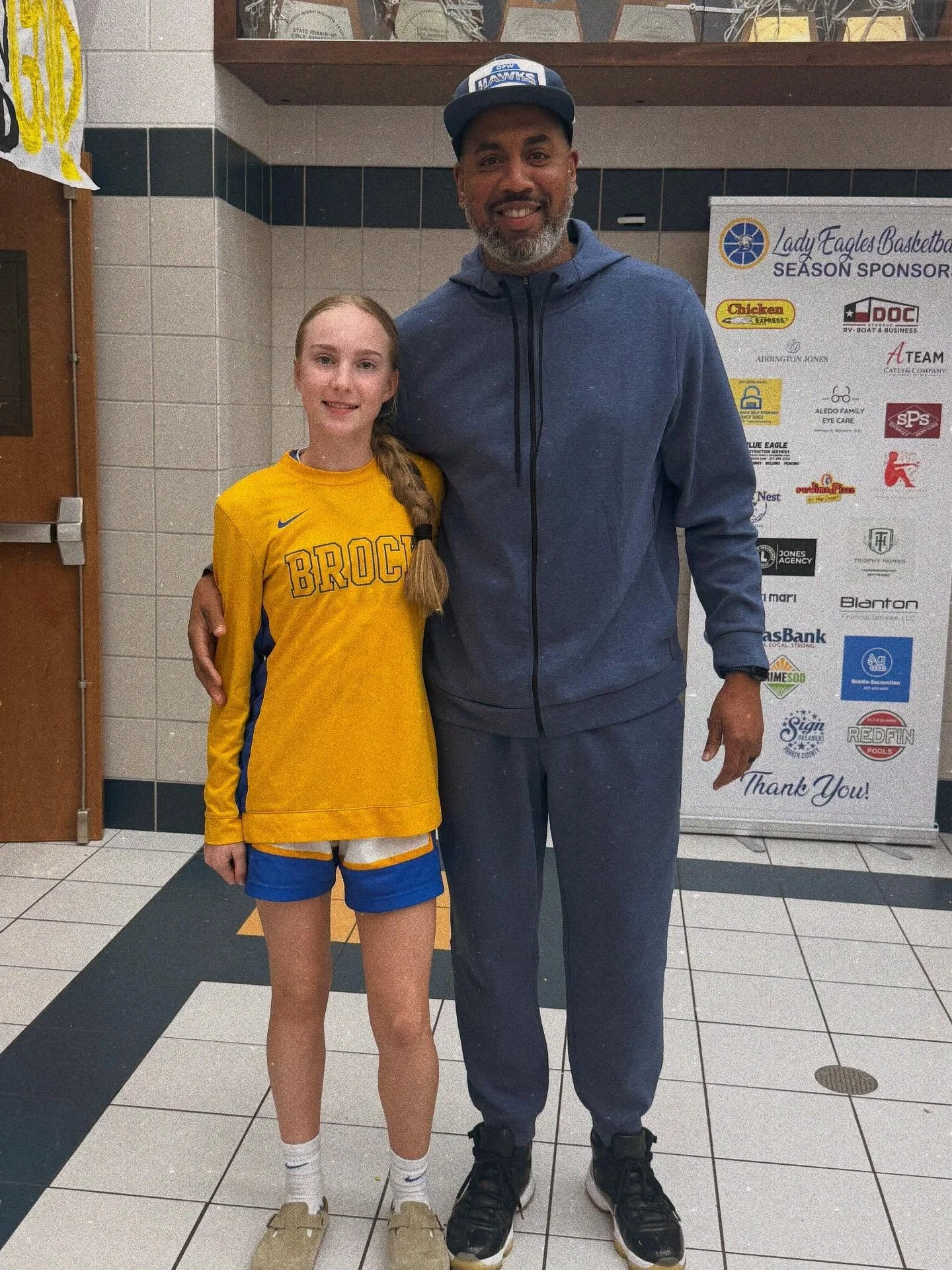 Way to show up and show out last night! Checked out a couple of the 29&rsquo;s, girls have been ballin! #HawksFam