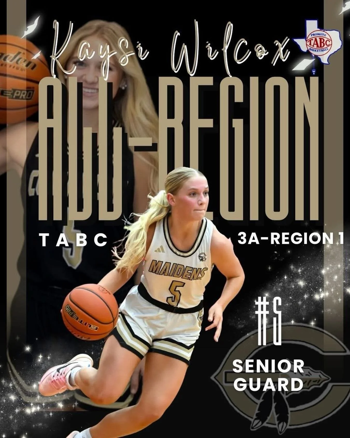 3A Region 1 TABC ALL REGION TEAM

2026 PG Kaysi Wilcox 

Fantastic finish, earned not given! 
#HawksFam #HardWorkAintEz