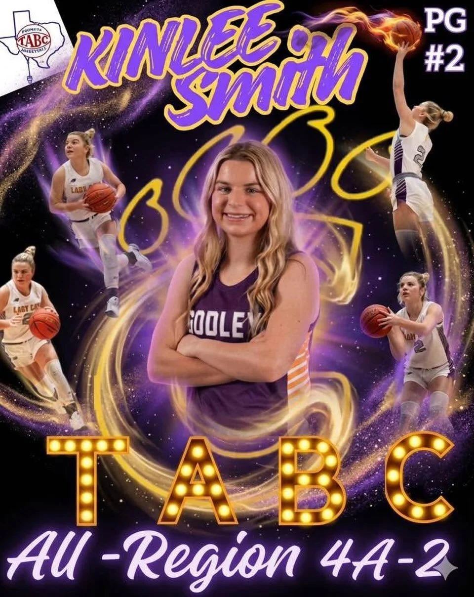 4A D2 TABC ALL REGION 

2026 PG Kinlee Smith 

Superb! Great achievement and well deserved recognition!