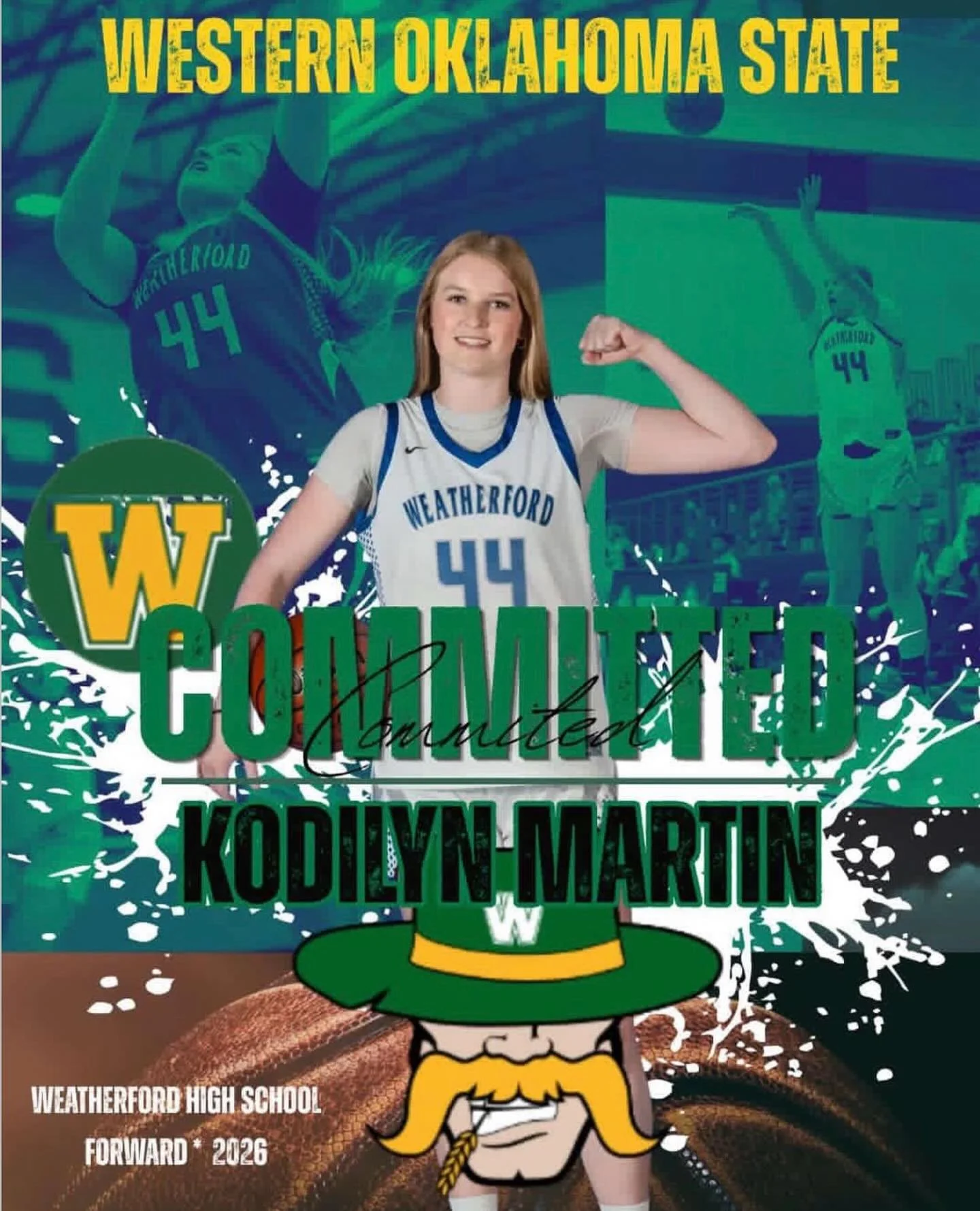 ‼️COMMITTED‼️
Congrats @kodilyn.martin on your commitment to Western Oklahoma State University. Such a hardworking and goal driven individual, can&rsquo;t wait to see your future pan out. Your HawksFam is PROUD of YOU! #HardWorkAintEz #HawksFam