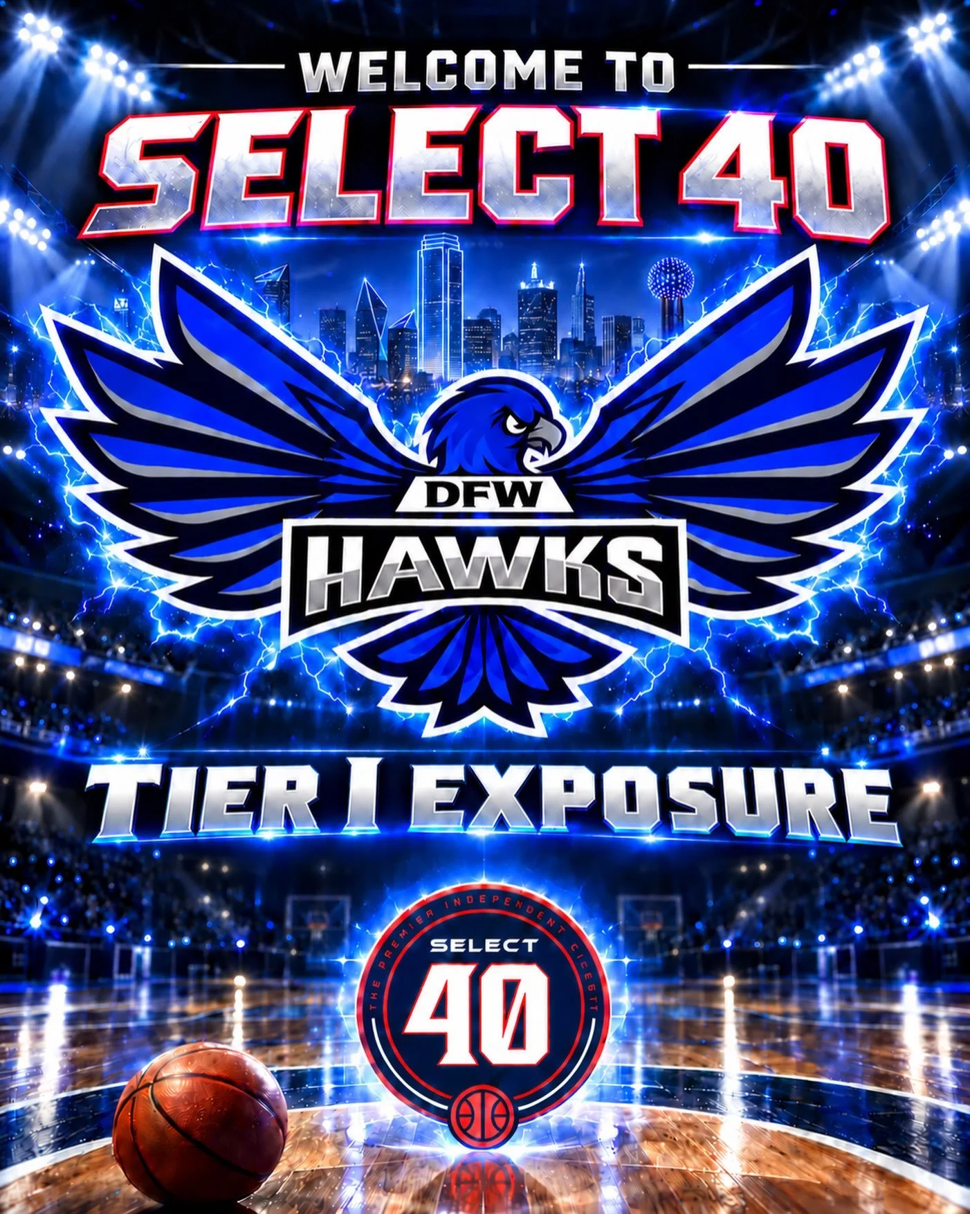 🔊🚨 Excited is an understatement! 🏀🔥
The DFW Hawks are proud to be part of the Select 40 Circuit and ready to compete against some of the best programs and talent around.
For us, this opportunity is about more than just playing games. It&rsquo;s a
