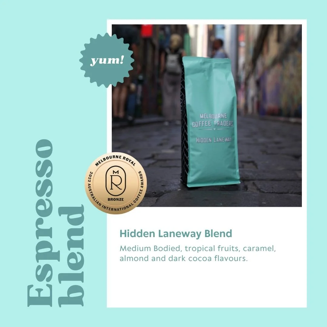 We are so honoured to have received a Bronze medal in the 2022 Australian International Coffee Awards. With 700 other amazing blends entered we take pride in this achievement. 

Reach out to taste our Hidden Laneway blend today!

- - -

#australianna