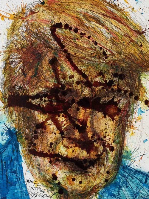 Hateful Shitface - Collaboration with Ralph Steadman