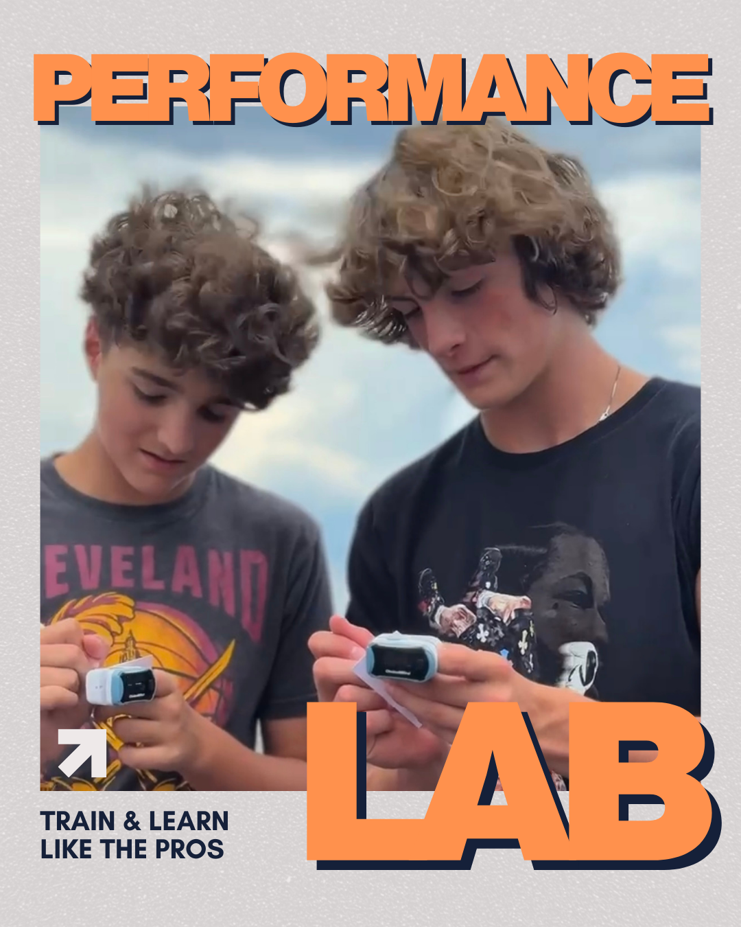 teen boys take their pulse