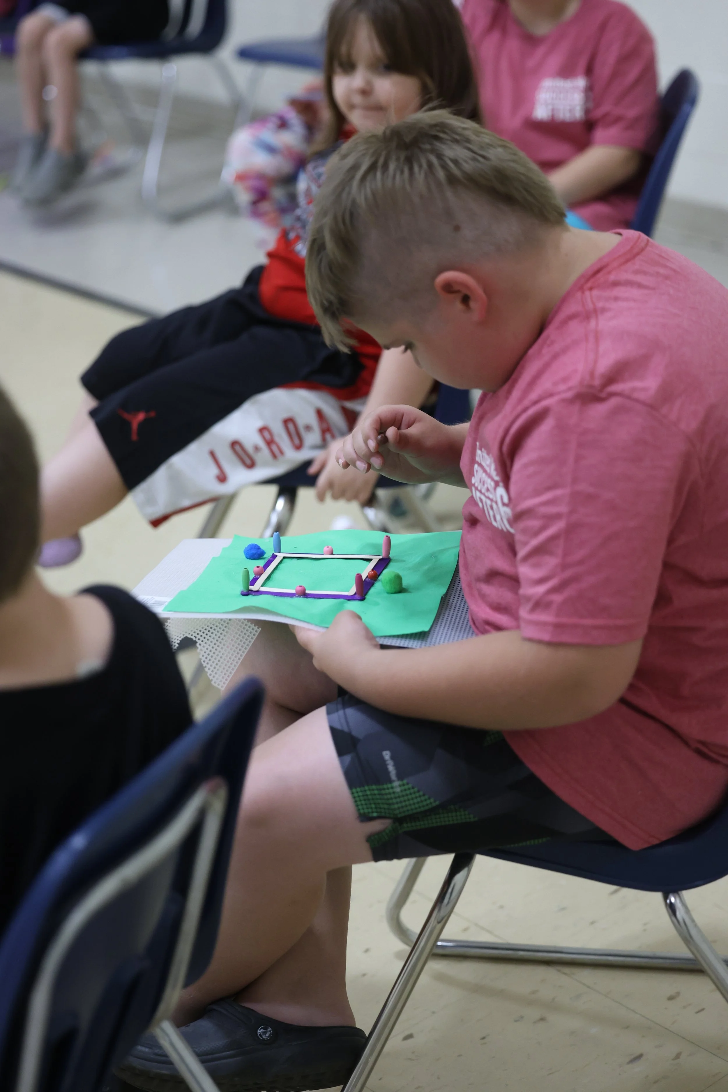 boy creating sports prototype