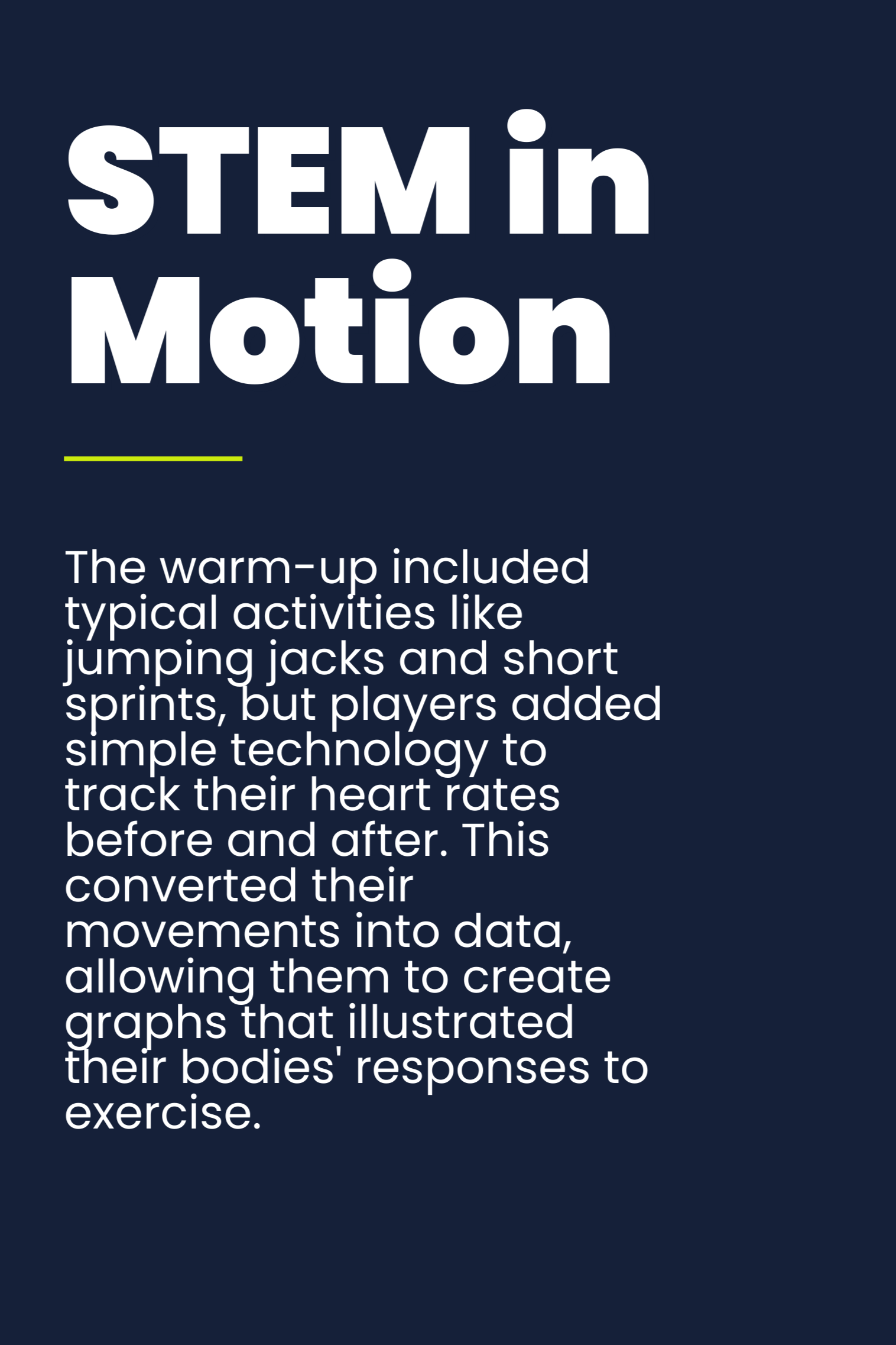 STEM in Motion text