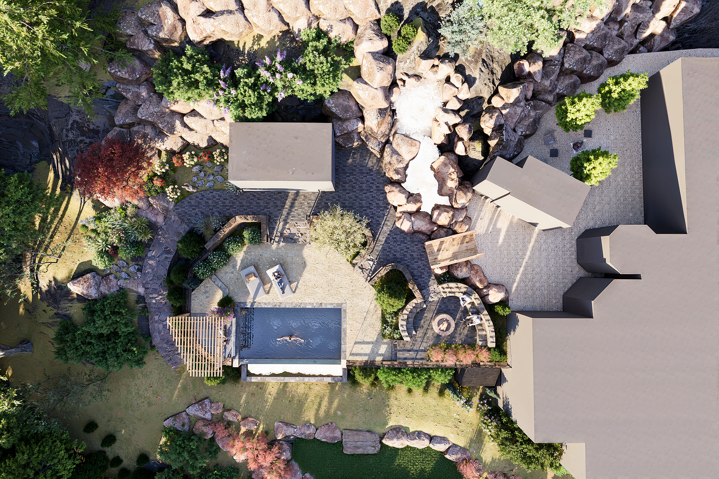 A rendered plan view brings the early schematic design to life with immersive 3D visualization. 
