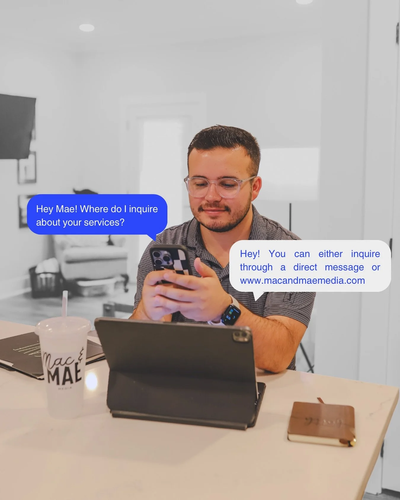 We&rsquo;ve been getting this question a lot in our DMs lately, so I wanted to share how future clients can reach out to us! 

#ContentThatConnects #BoldBrandsBigResults #SocialsWithStyle 	#MarketingMadeSimple #MacAndMaeMedia