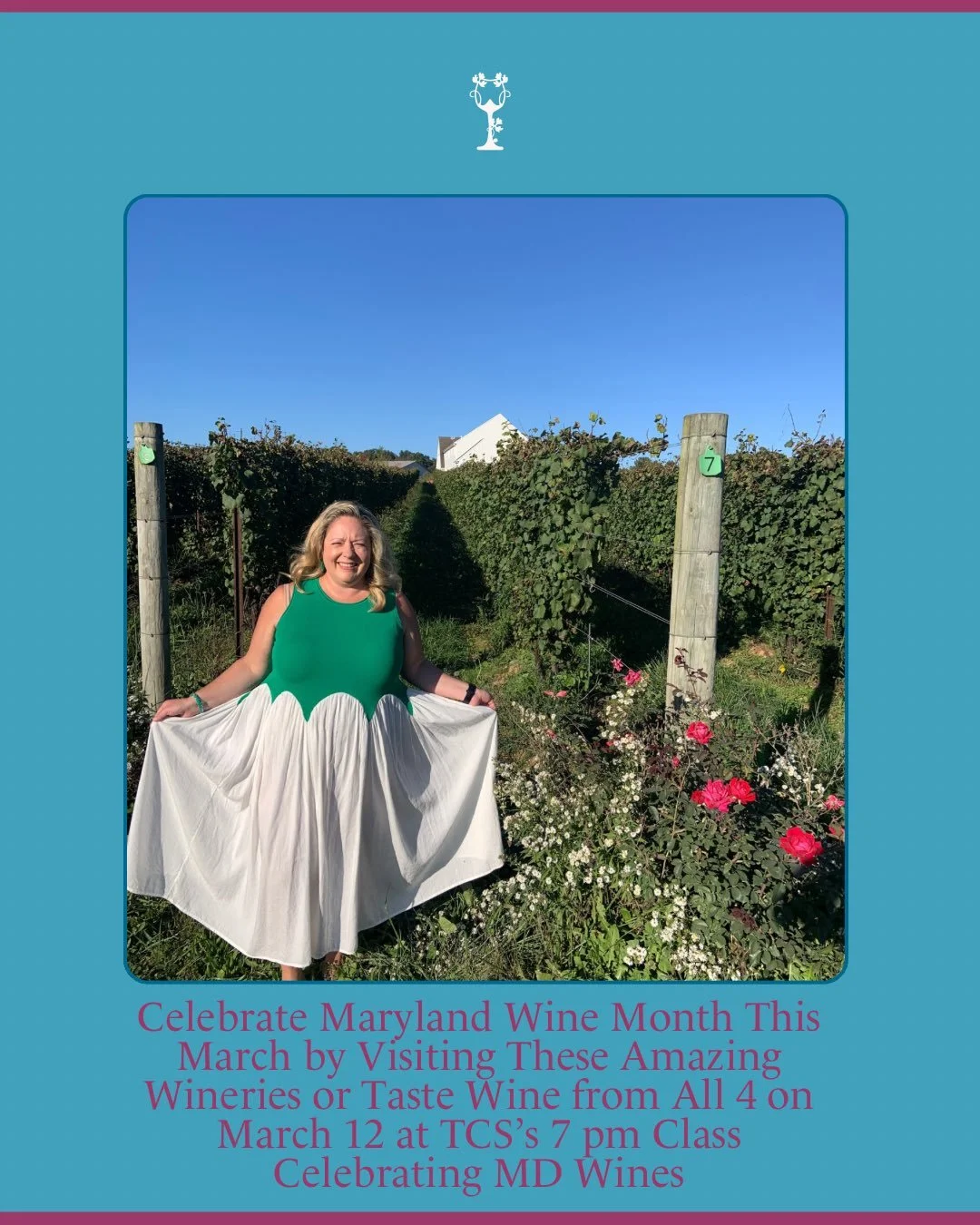 This Wine Travel Thursday we&rsquo;re staying local &amp; sharing some of our favorite MD Wineries to visit in Celebration Maryland Wine Month this March! Interested in tasting wine from all 4 of these fabulous wineries in one lovely evening in Annap