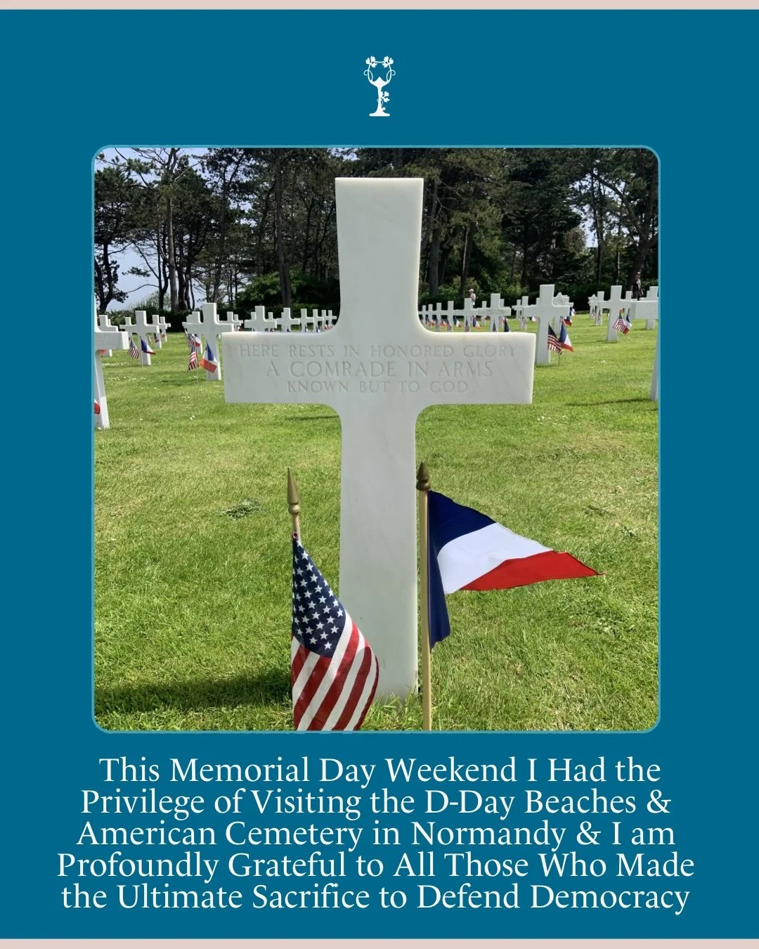 Today we honor those who made the ultimate sacrifice in defense of global democracy, liberty, and freedom. These are the same values that led me to serve as a United States Foreign Service Officer and Diplomat for nearly a decade.

For over 80 years 