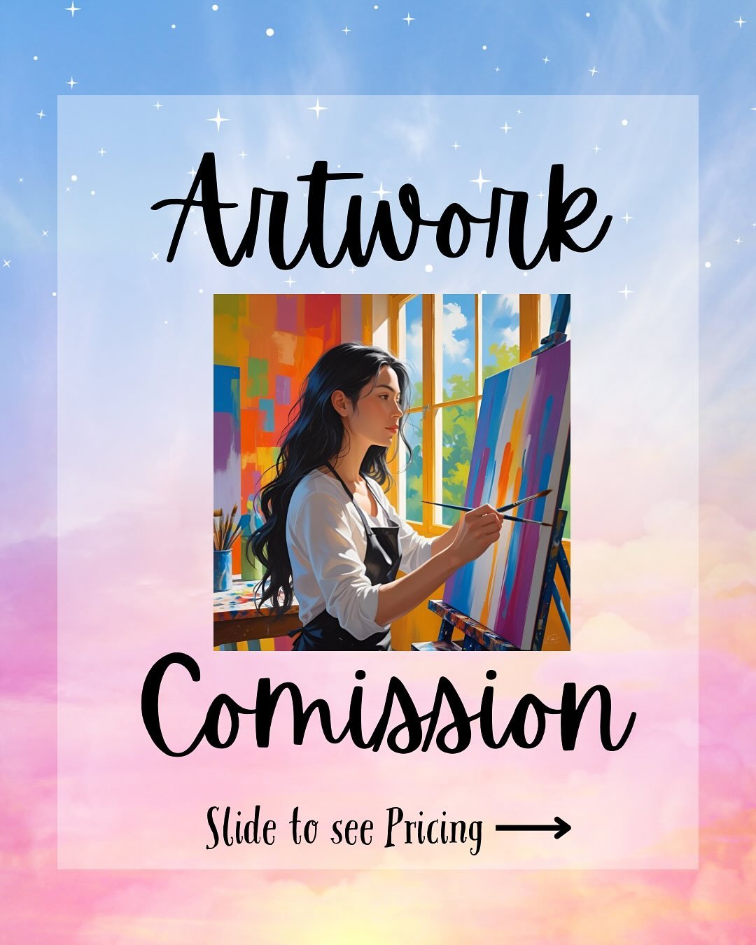 🖌️ Now accepting custom art commissions! Whether it&rsquo;s a portrait, or faith-inspired piece&mdash; let&rsquo;s create something meaningful together ✨
.
💌 DM or click the link in bio to get started on your custom artwork today!
.
#ArtCommission 