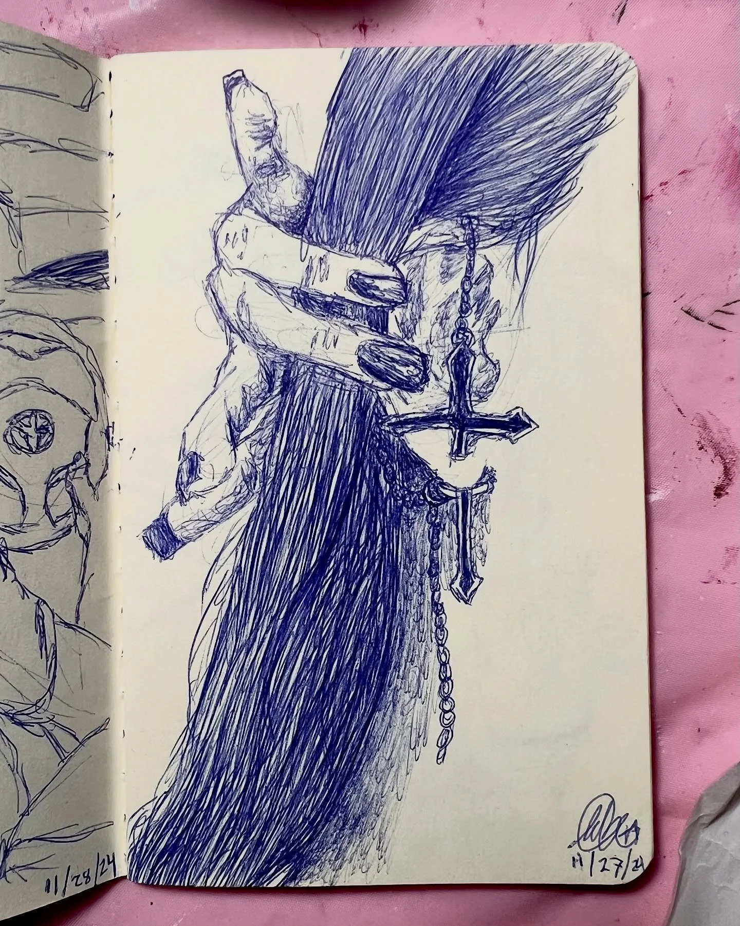&ldquo;Faith comes from Hearing&rdquo; Pen Sketch ✍️ 
Looking through some old sketches, found this one! Also shoutout to @southsidejoz female Christian Hip Hop who I had to put her new song on this post- we are gonna be collaborating on something so