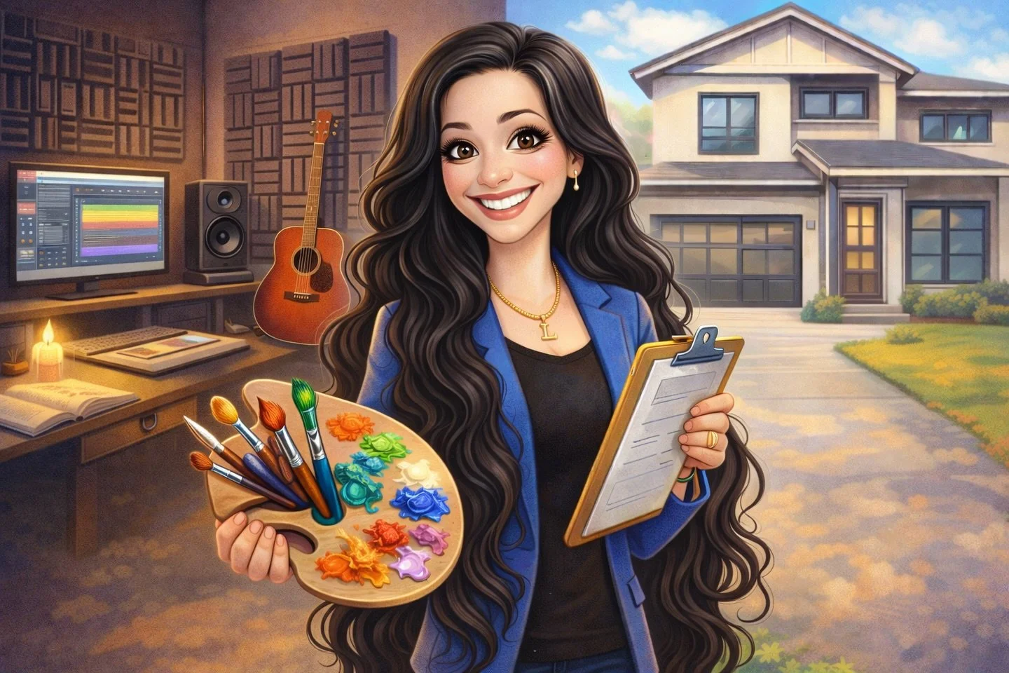 So I hopped on the trend- I&rsquo;m a 🏡 Realtor by day ☀️ Artist by night 🌙  This includes music and visual art. So &ldquo;ya tu sabe&rdquo; as the Cubans say haha 
.
.
.
#chatgpt #aiart #chatgpttrend #realestate #artist