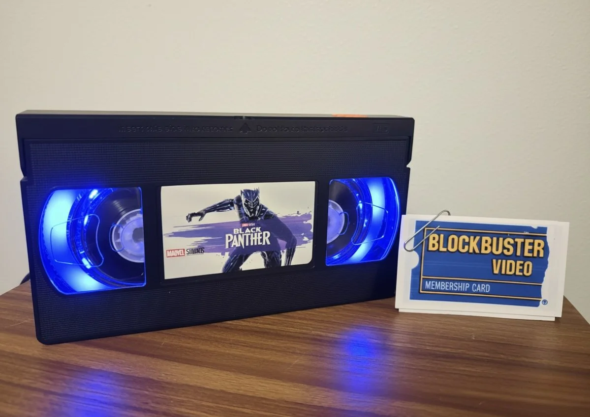 VHS Lamp - Black Panther