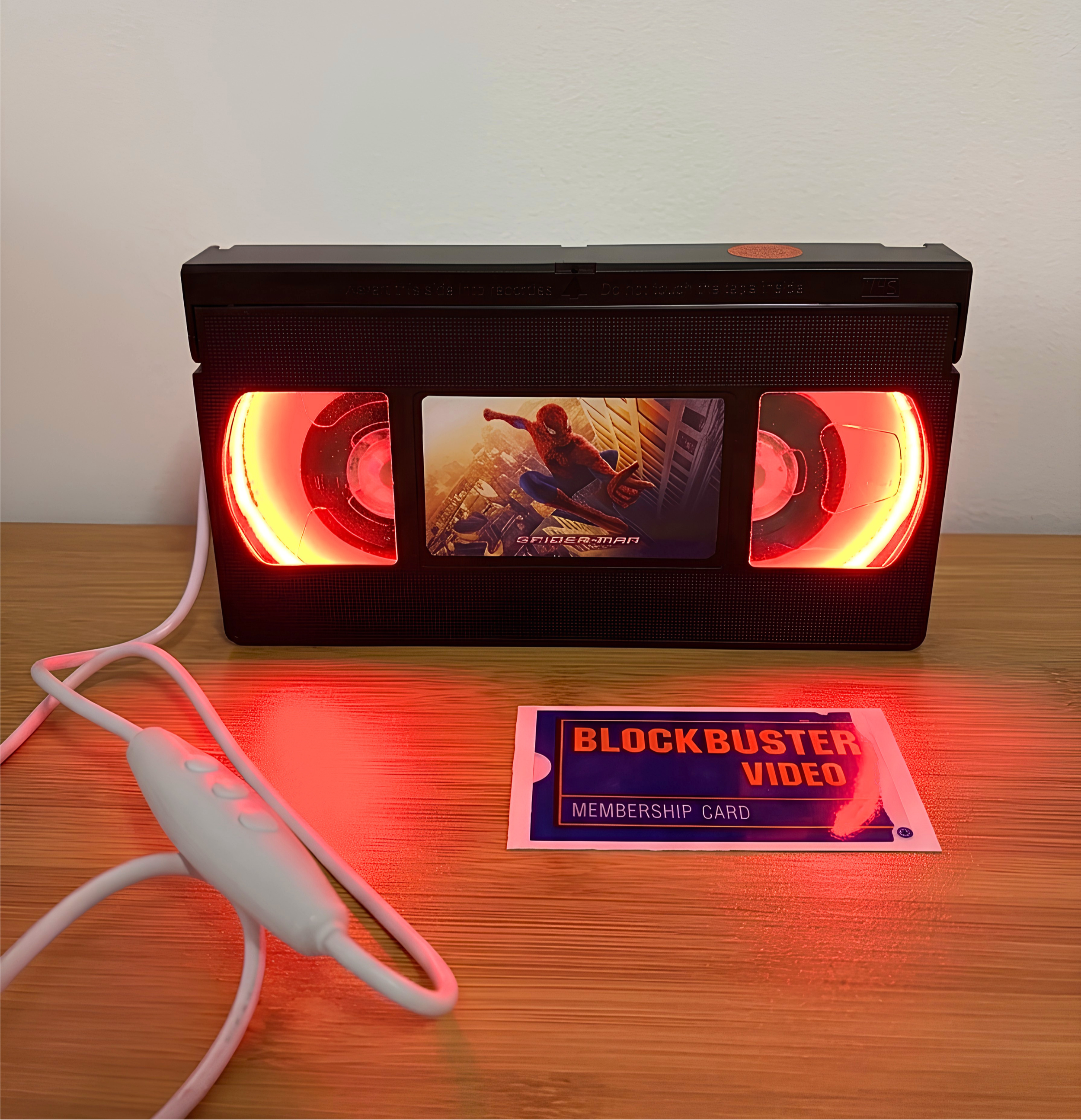 VHS Lamp: Spider-Man (Red)  (Order to ship)
