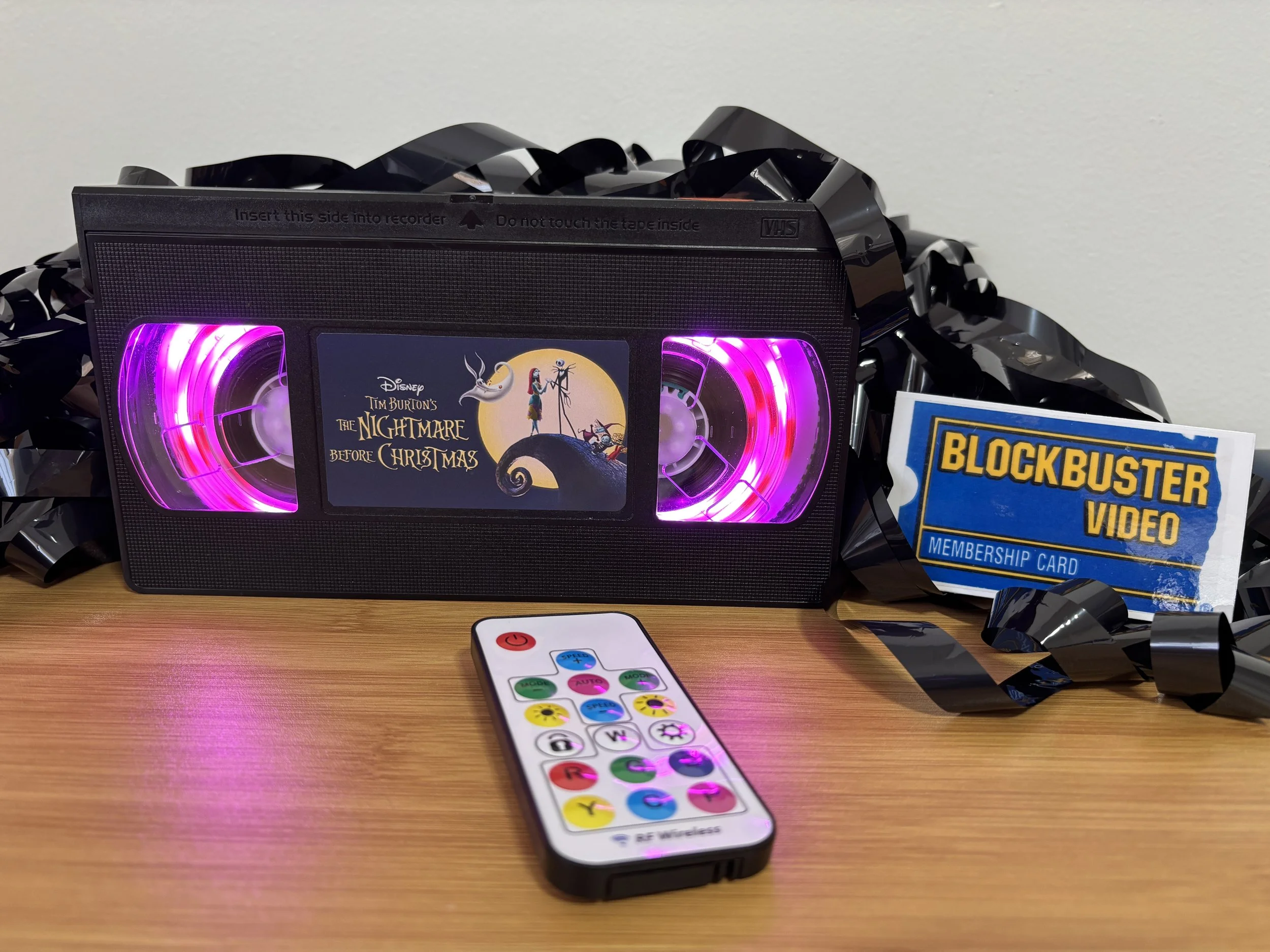 VHS Lamp - The Nightmare Before Christmas