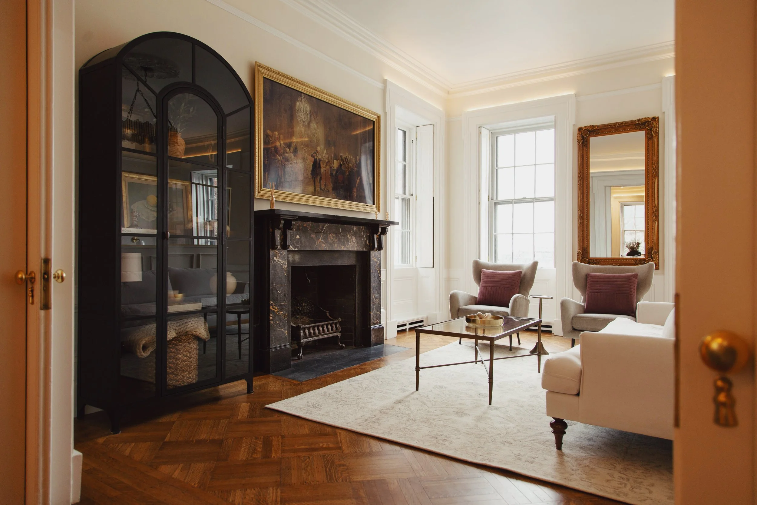 Athenaeum Row, Alice Mills Suite Living Room Construction