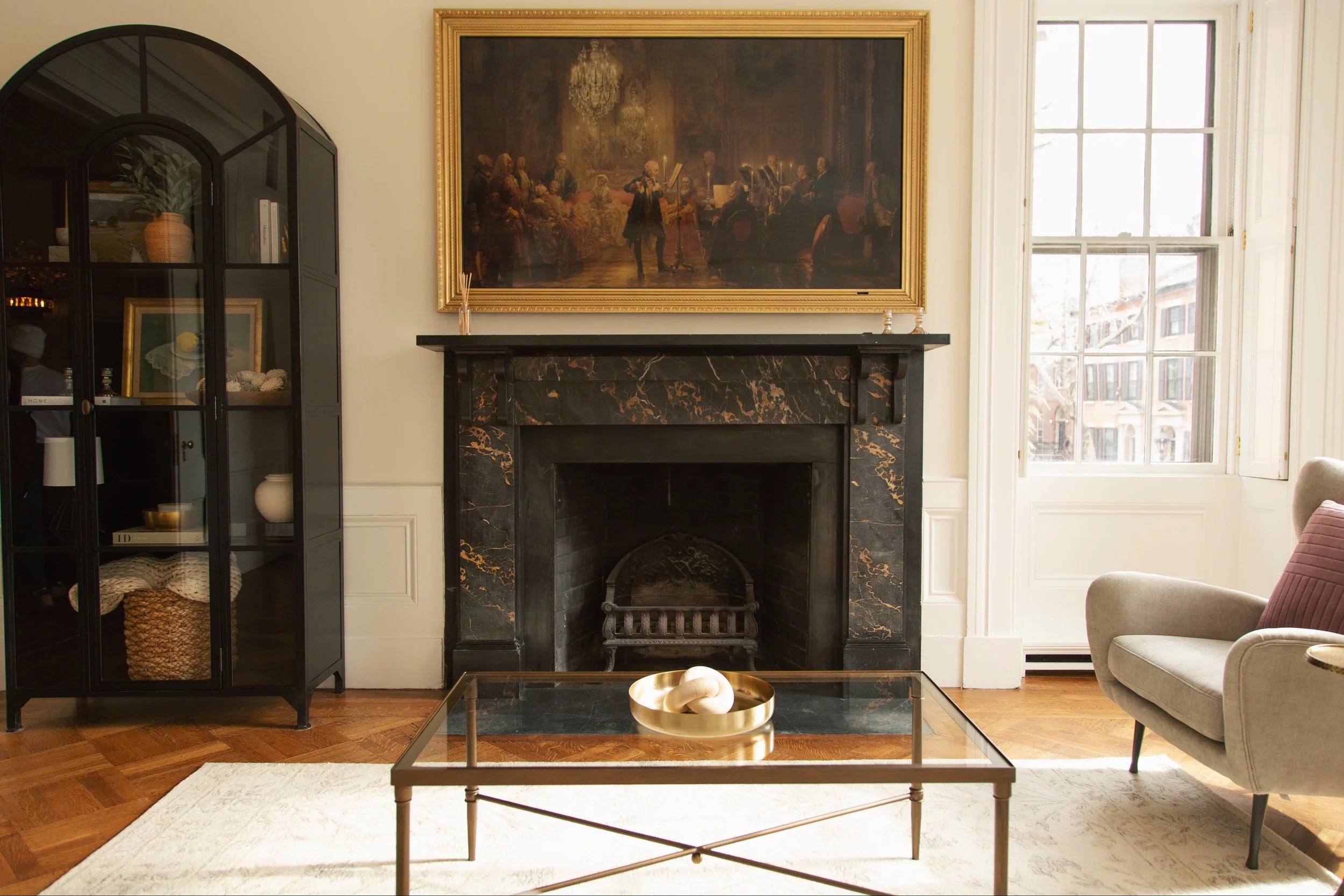 Athenaeum Row, Alice Mills Suite Fire Place Construction