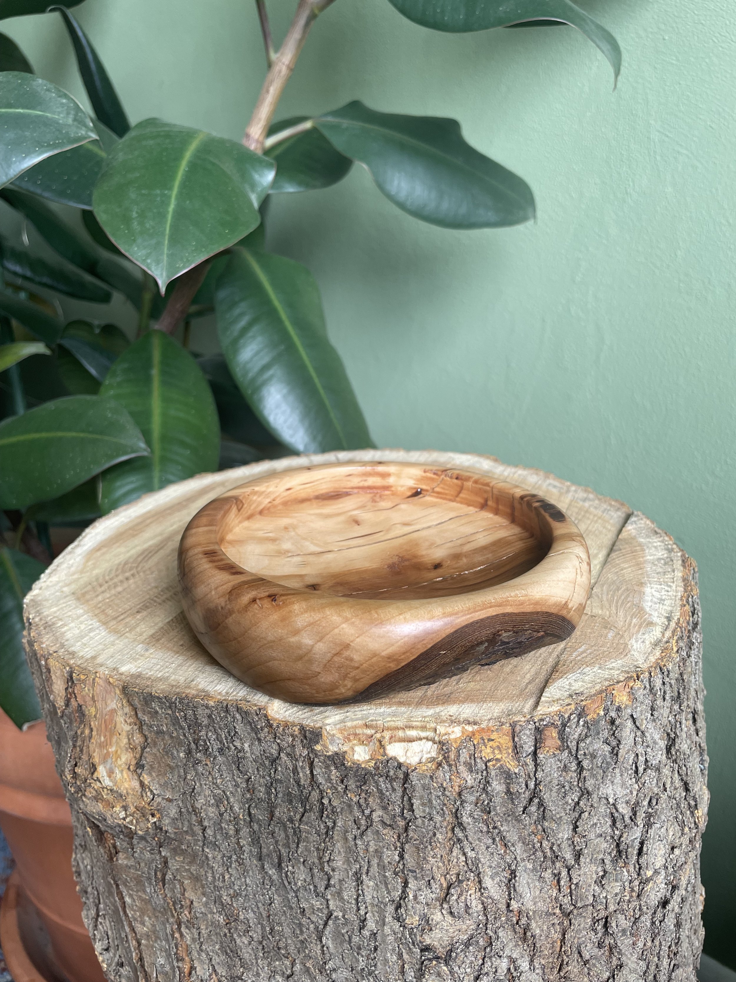 Small Applewood Jewelry Dish