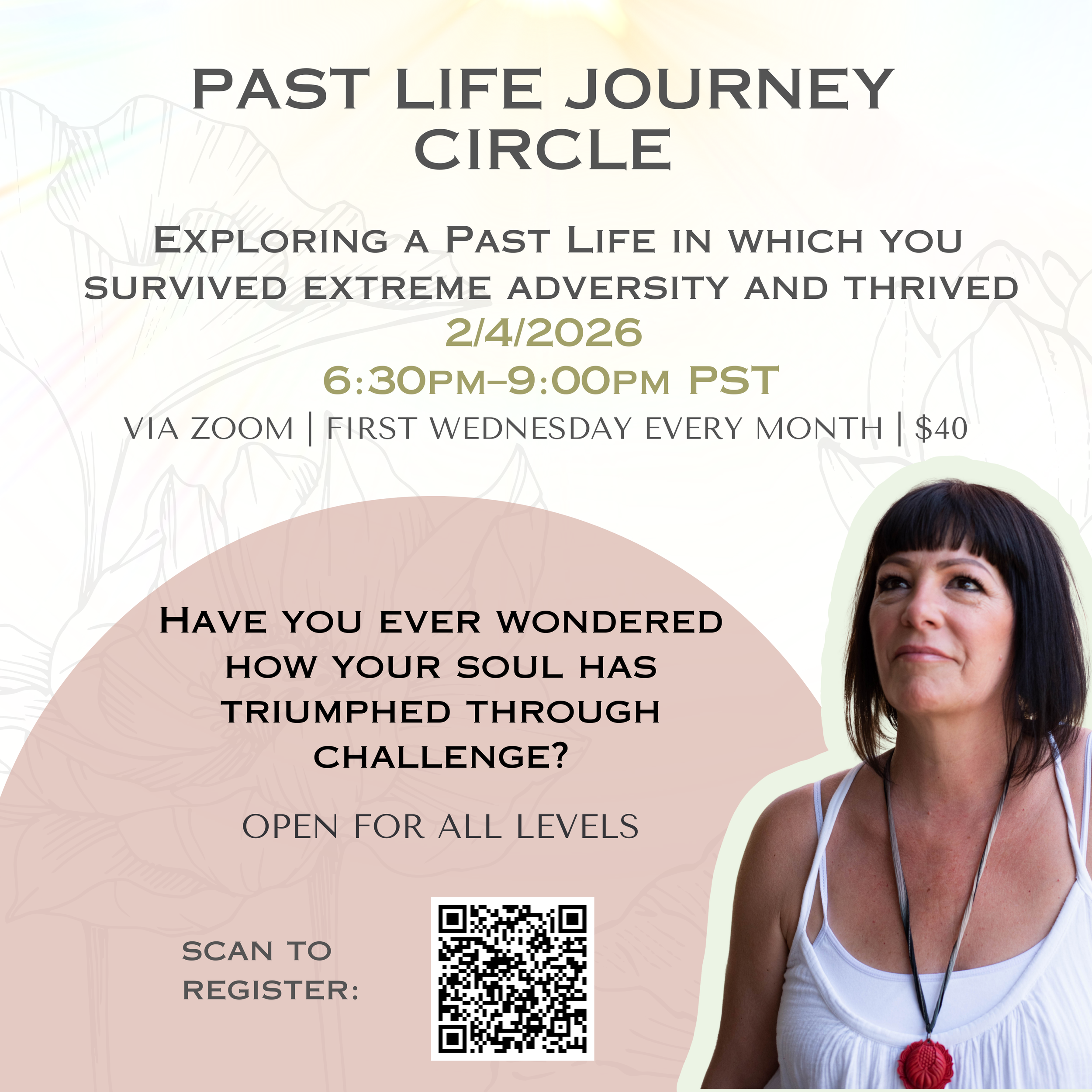 Past Life Hypnosis Journey Circle