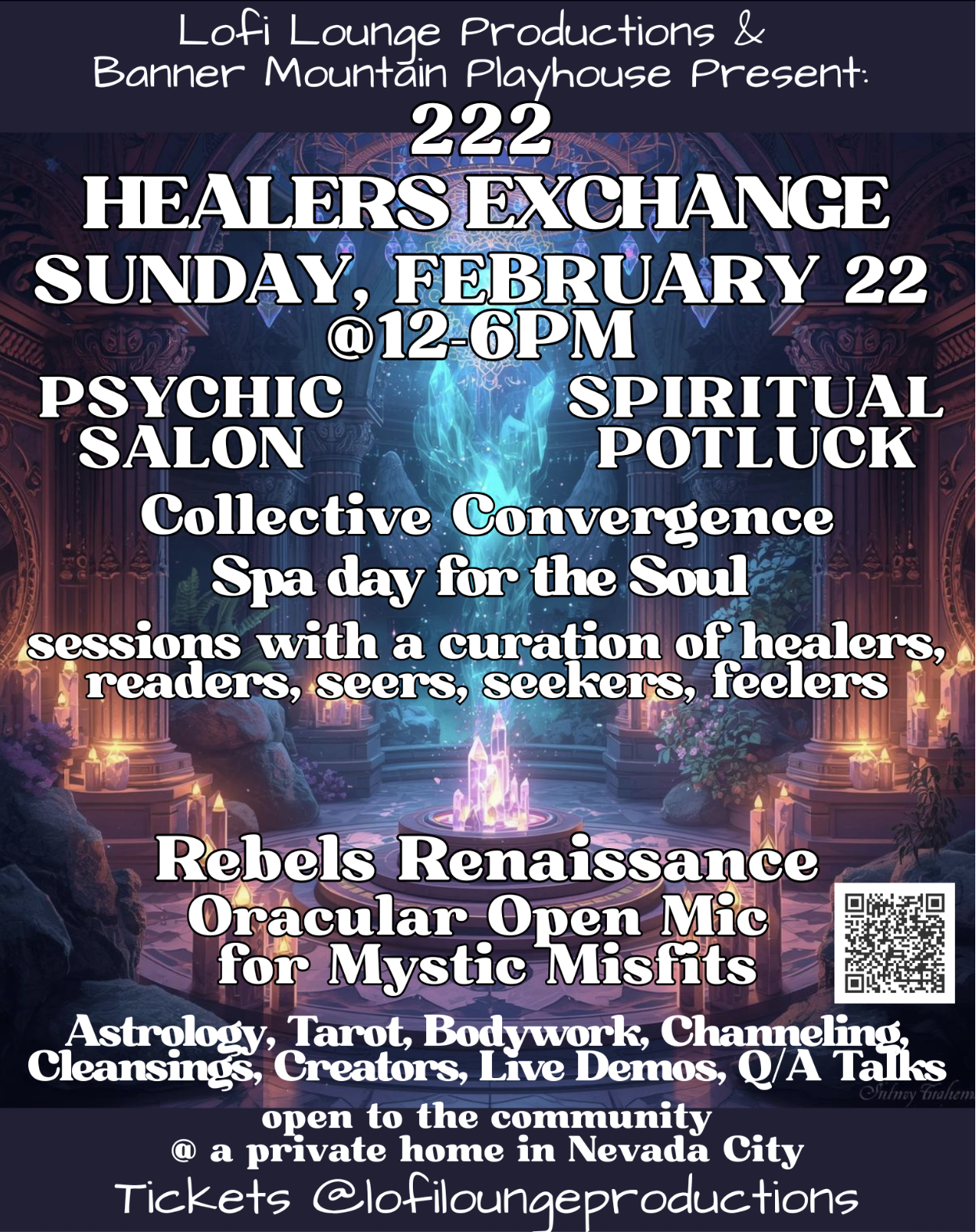 222 Healers Exchange - Lofi Lounge Psychic Salon