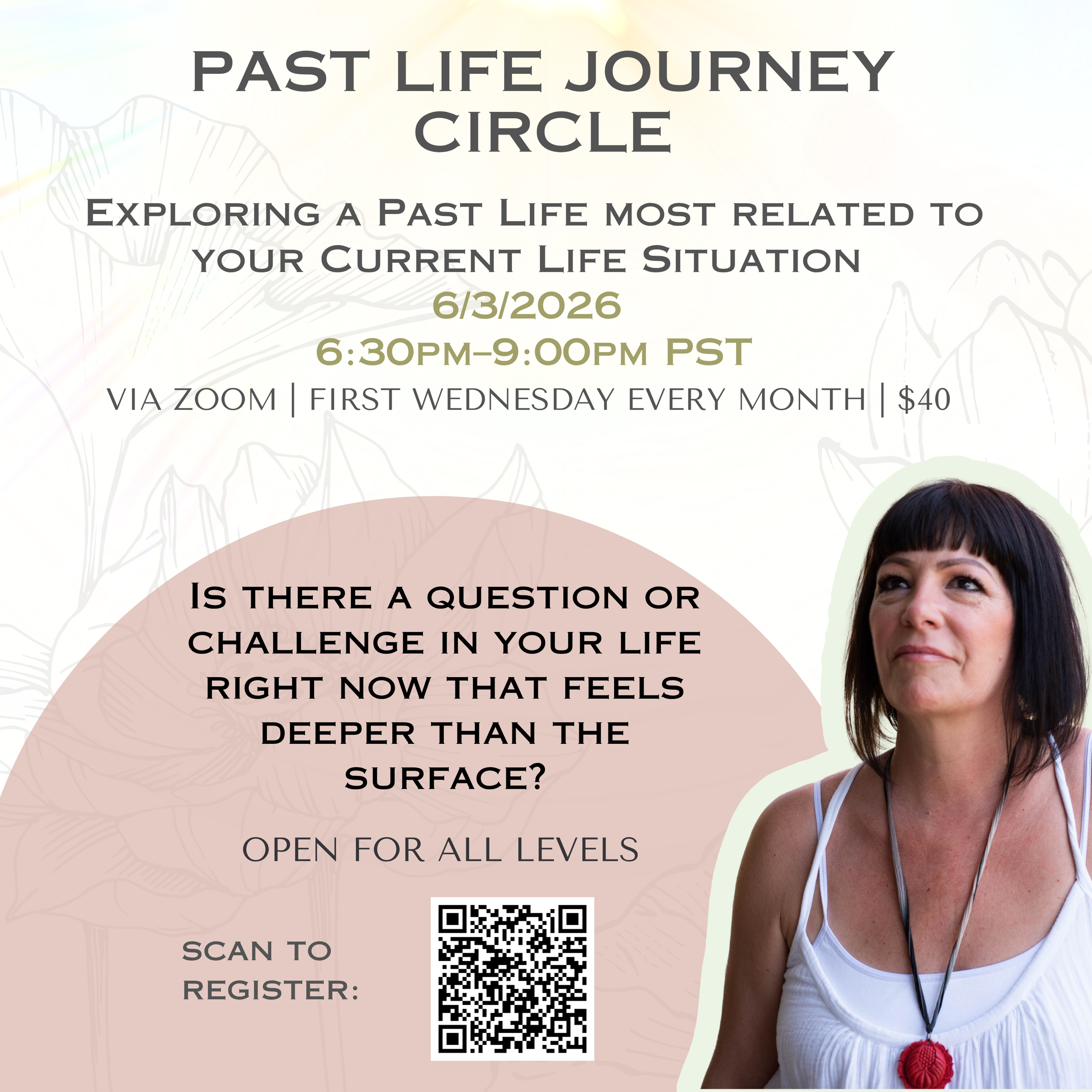 Past Life Hypnosis Journey Circle