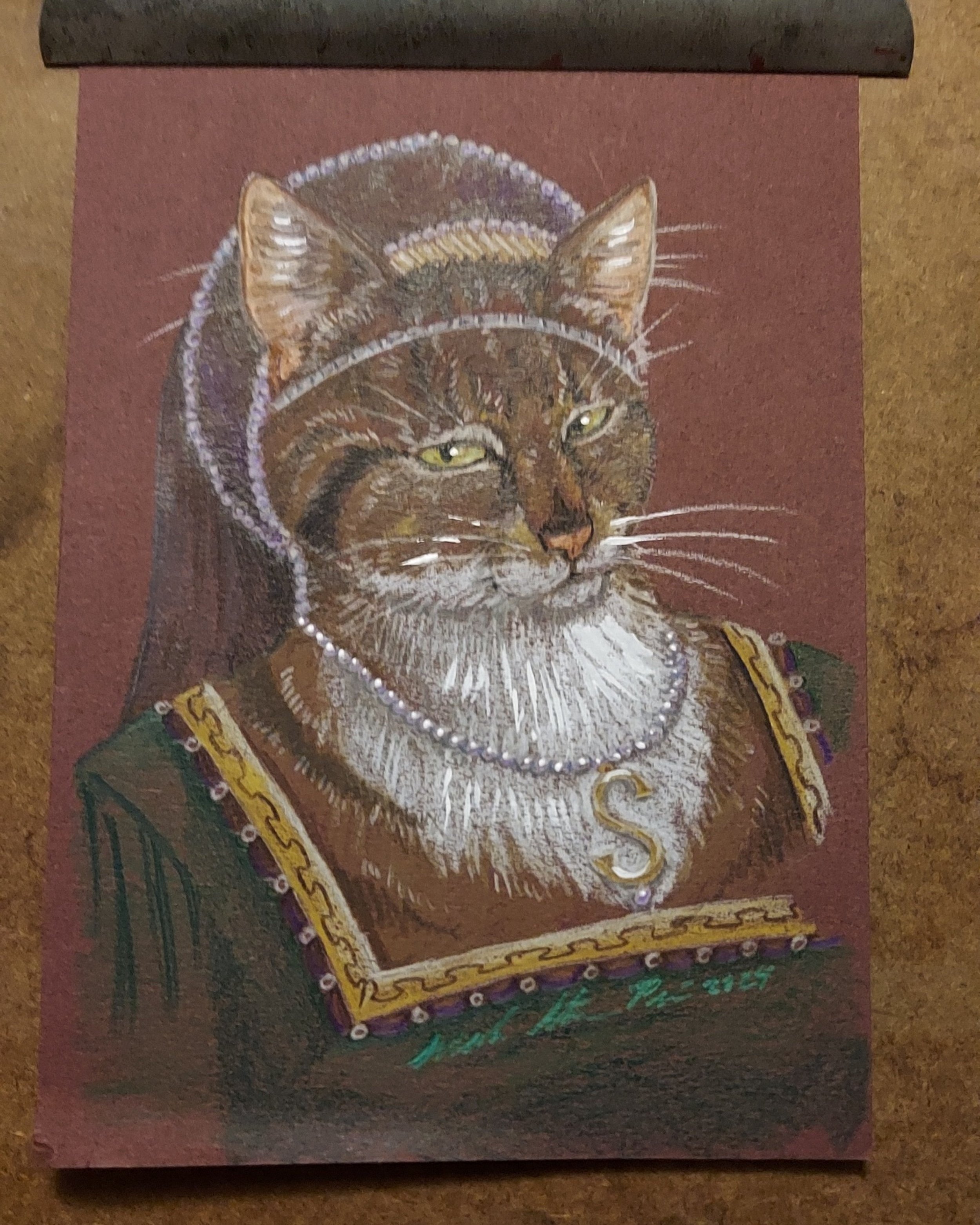Simba 2 as Anne Boylen (colored pencil 2024)