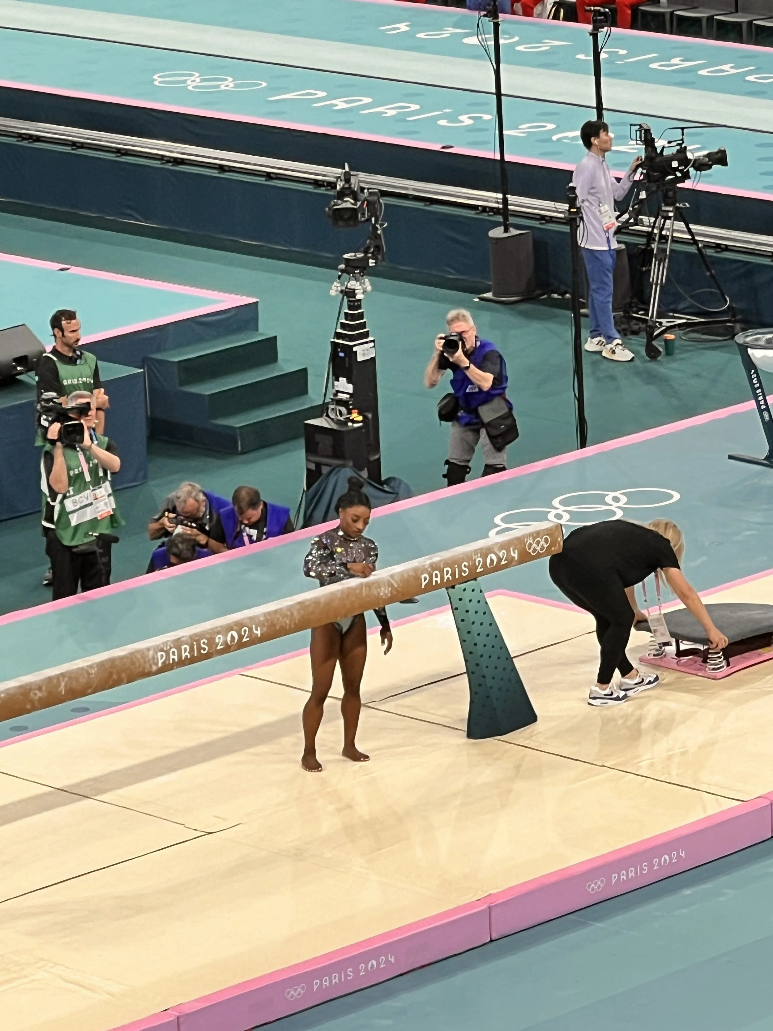 At the Women's Gymnastics Qualifying