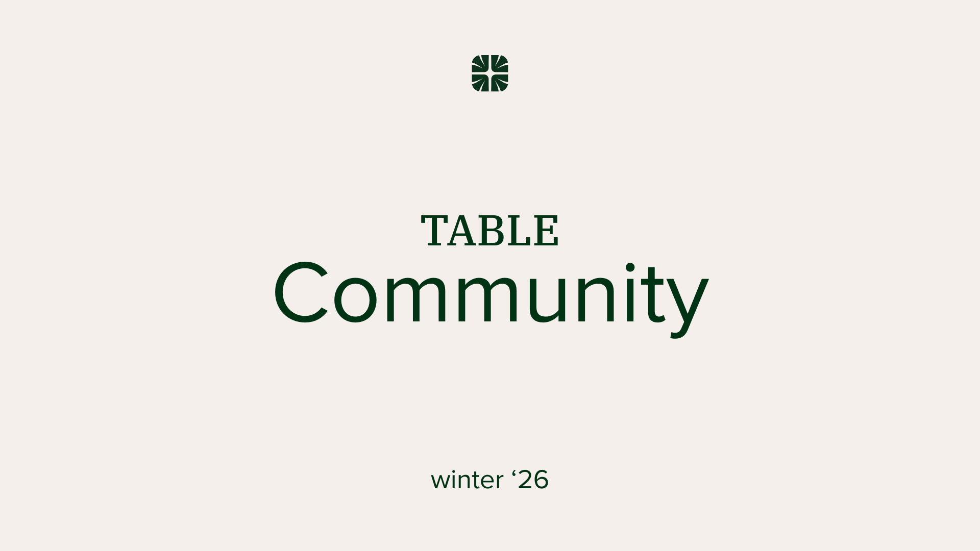 Table Community