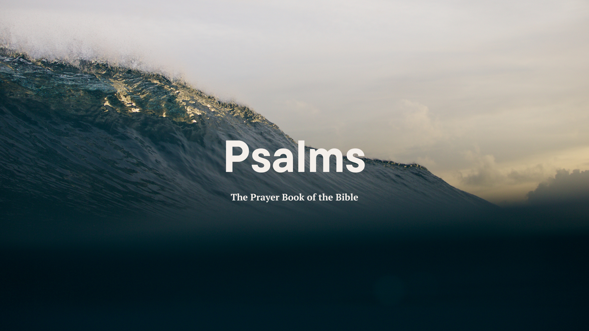 Learning to Pray with the Psalms