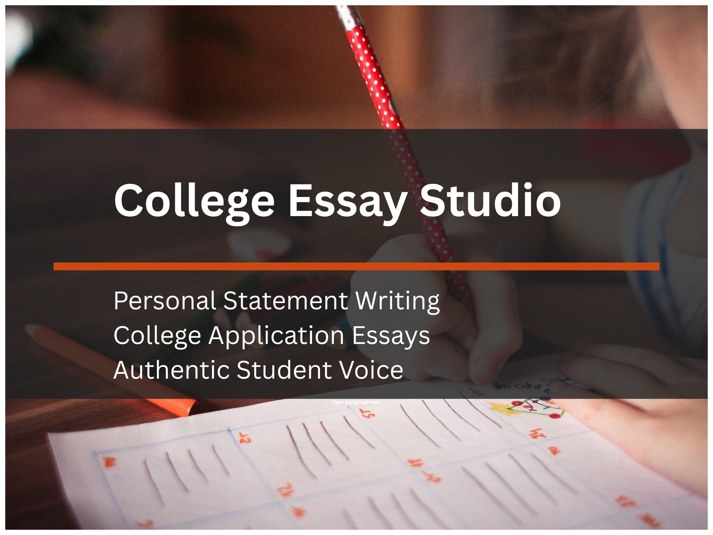 College Essay Studio