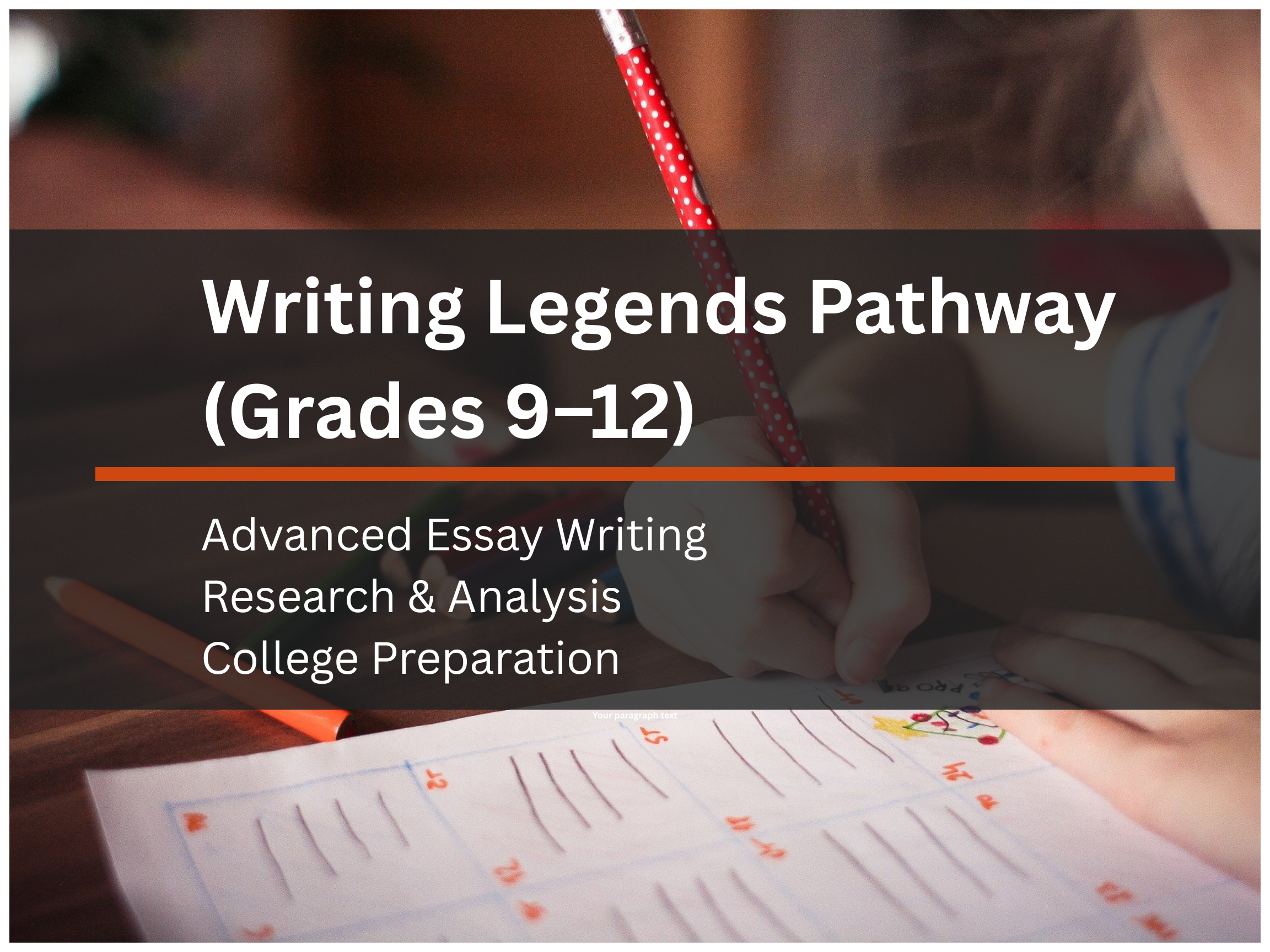 Writing Legends Pathway