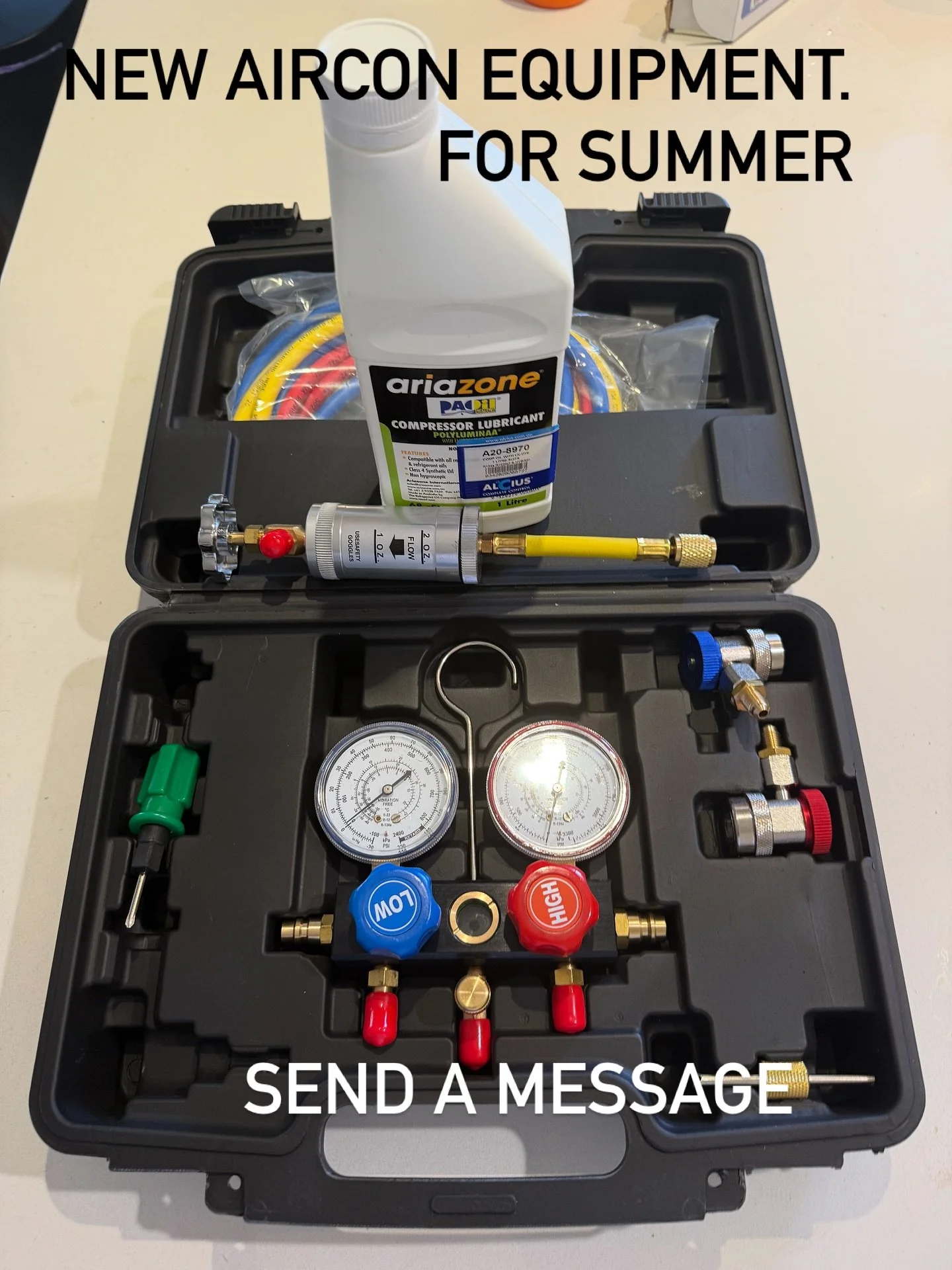 If your aircon is lacking send a message to find out more