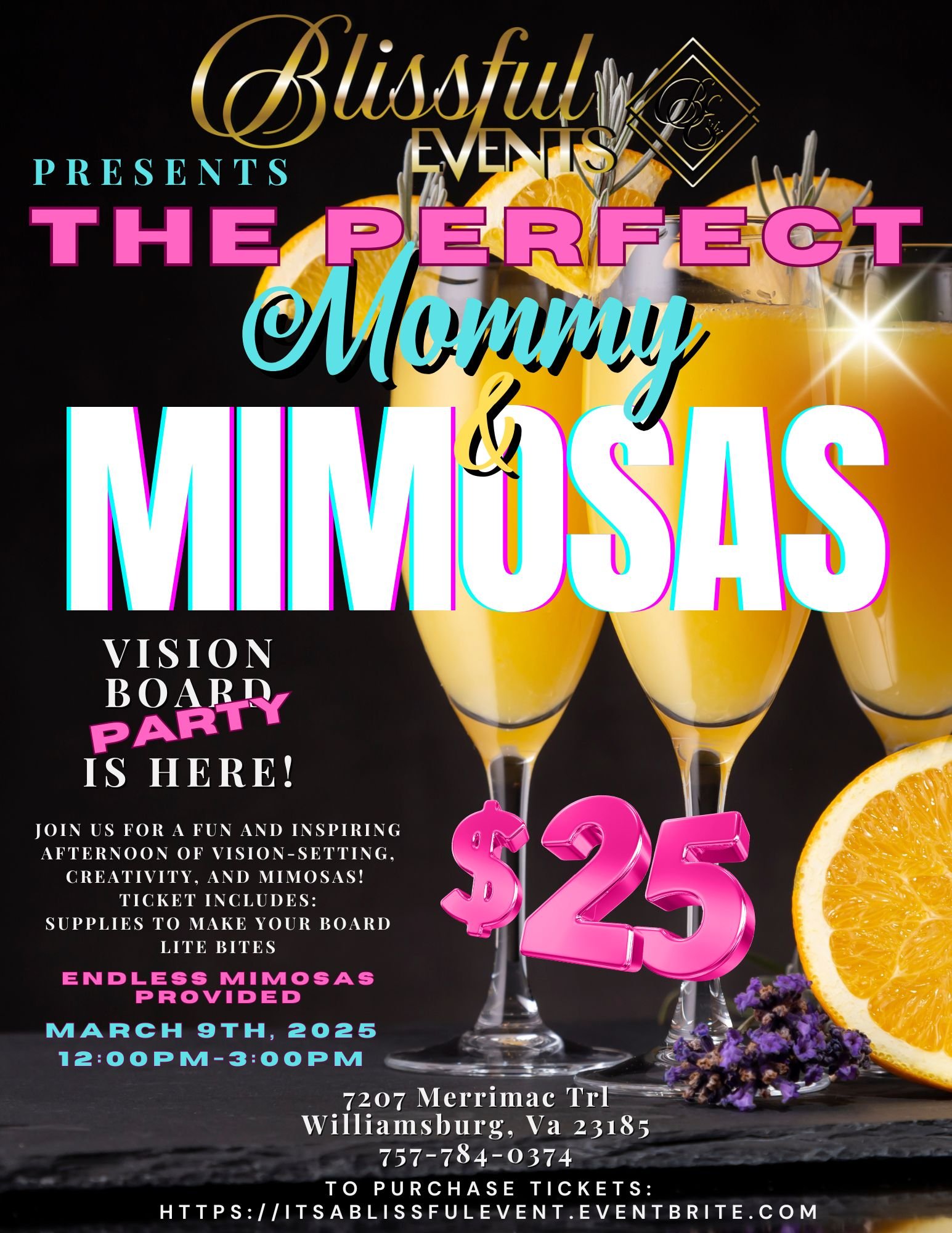 Mommy & Mimosas Vison Board Party!