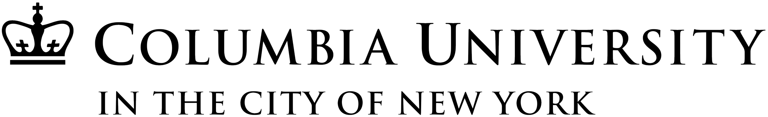 Columbia University logo with a crown symbol and text 'Columbia University in the City of New York'