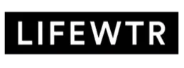 Black background with the white text 'LIFWTR'
