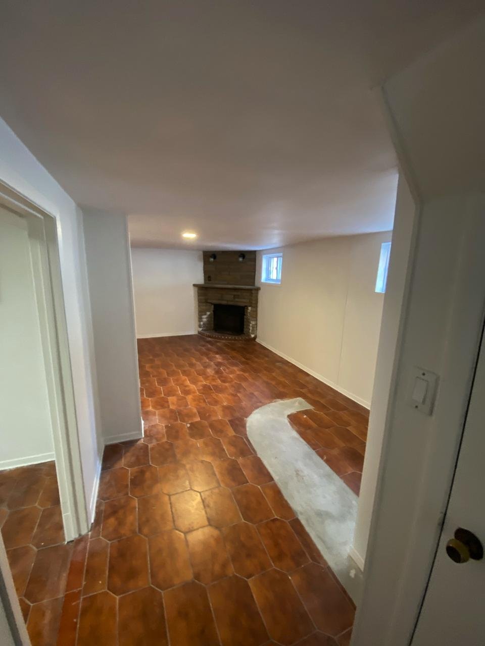 Scarborough Basement Living Area – Ceiling Repair & Painting