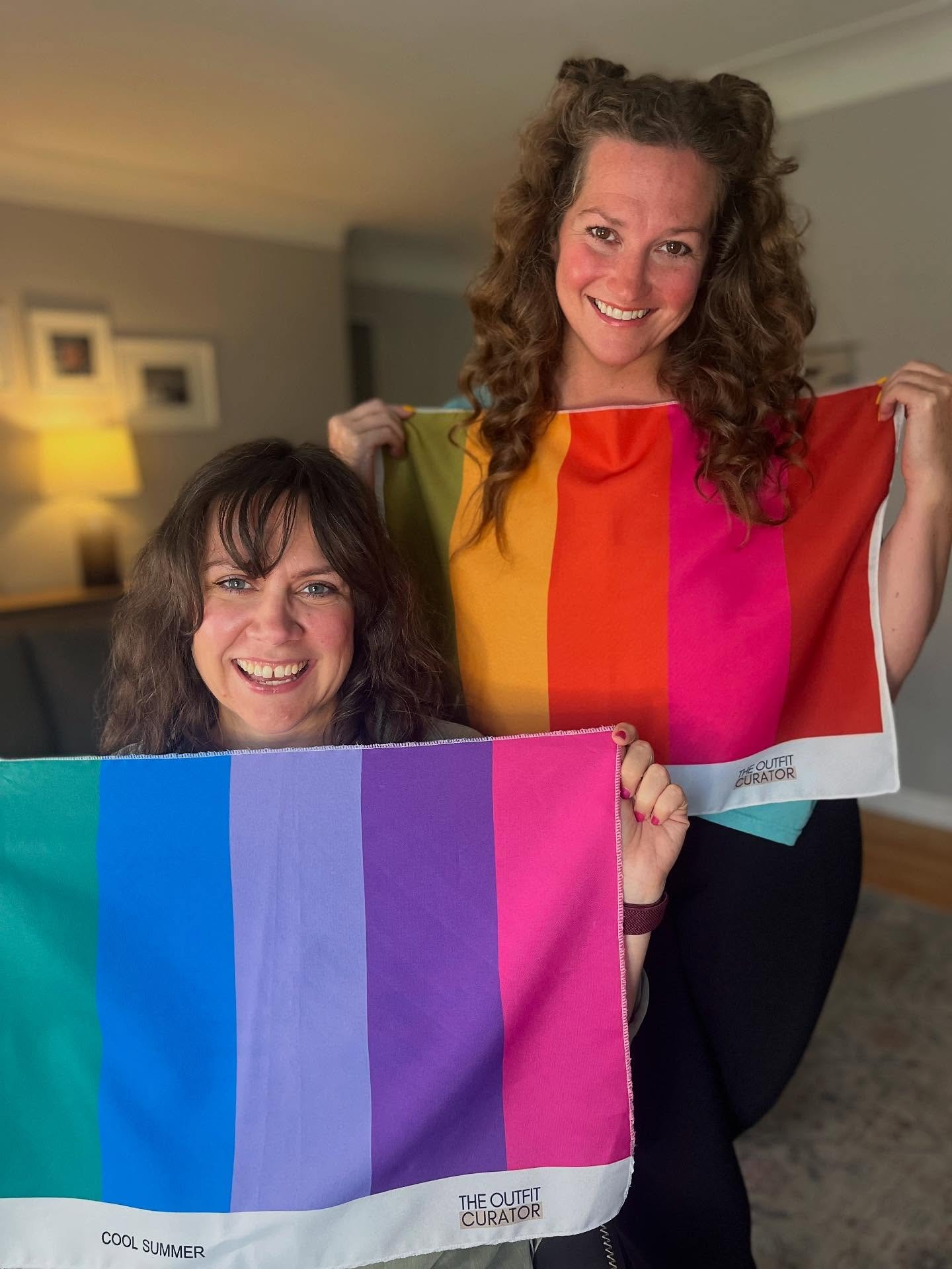 These two besties drove in from Wisconsin to get their colors done today!! It was so fun to witness their friendship that has been forged over many years. We laughed that their palettes were basically exact opposites and they said &ldquo;yep, that se