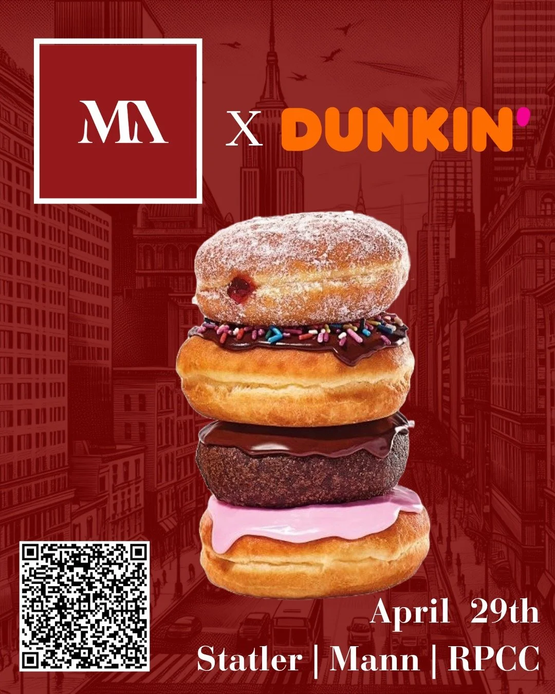 Pre-orders are live for the M&amp;A Club fundraiser!! Get your Dunkin now before prices increase 🍩🍩🍩