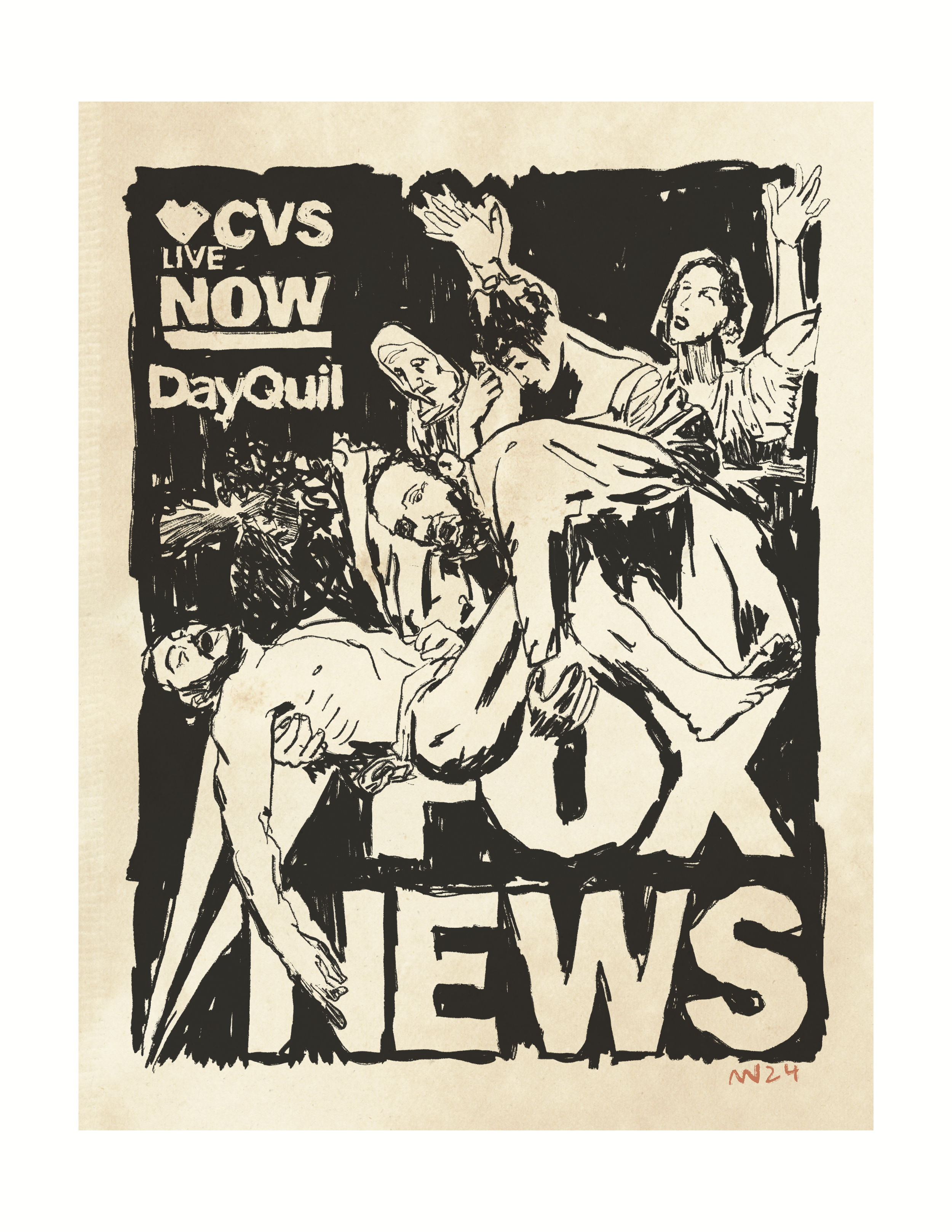 fox jesus - print