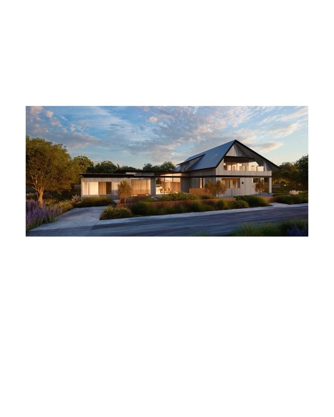 A substantial remodel and addition to a home in Half Moon Bay that is set to start construction soon. The original home was a little clunky in its detailing, so we cleaned it up and simplified it to resemble the new addition on the left. Natural Shou