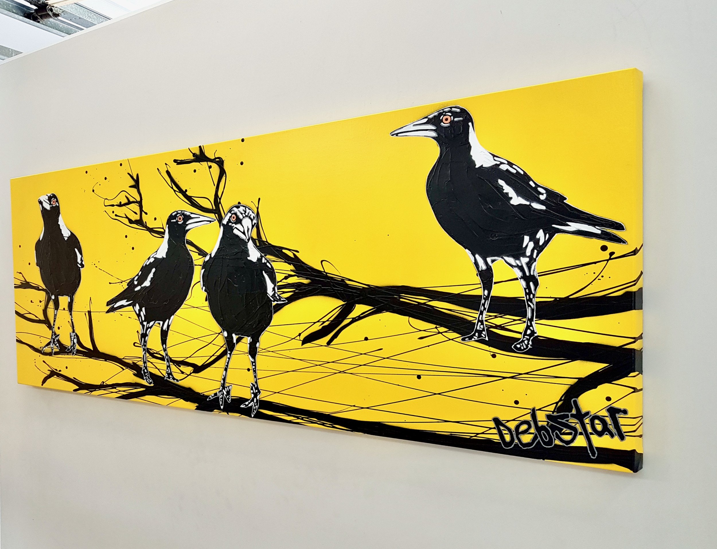 mischievous-magpies-yellow- pop-book-pages-pop-popart-deborah-lang-art-urban-canvas-3.jpg