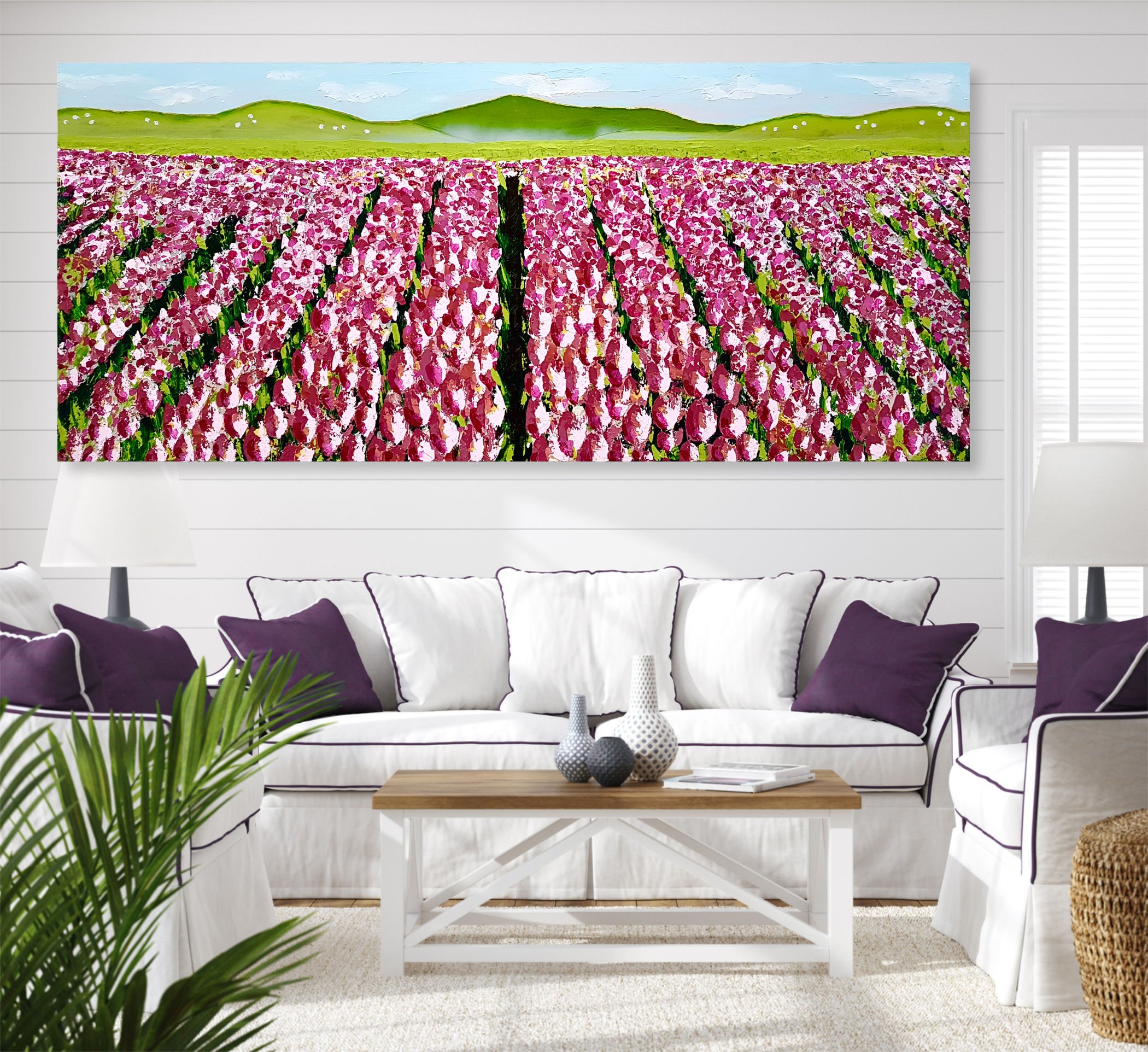 Tulips at Dawn 152cm x 61cm $890