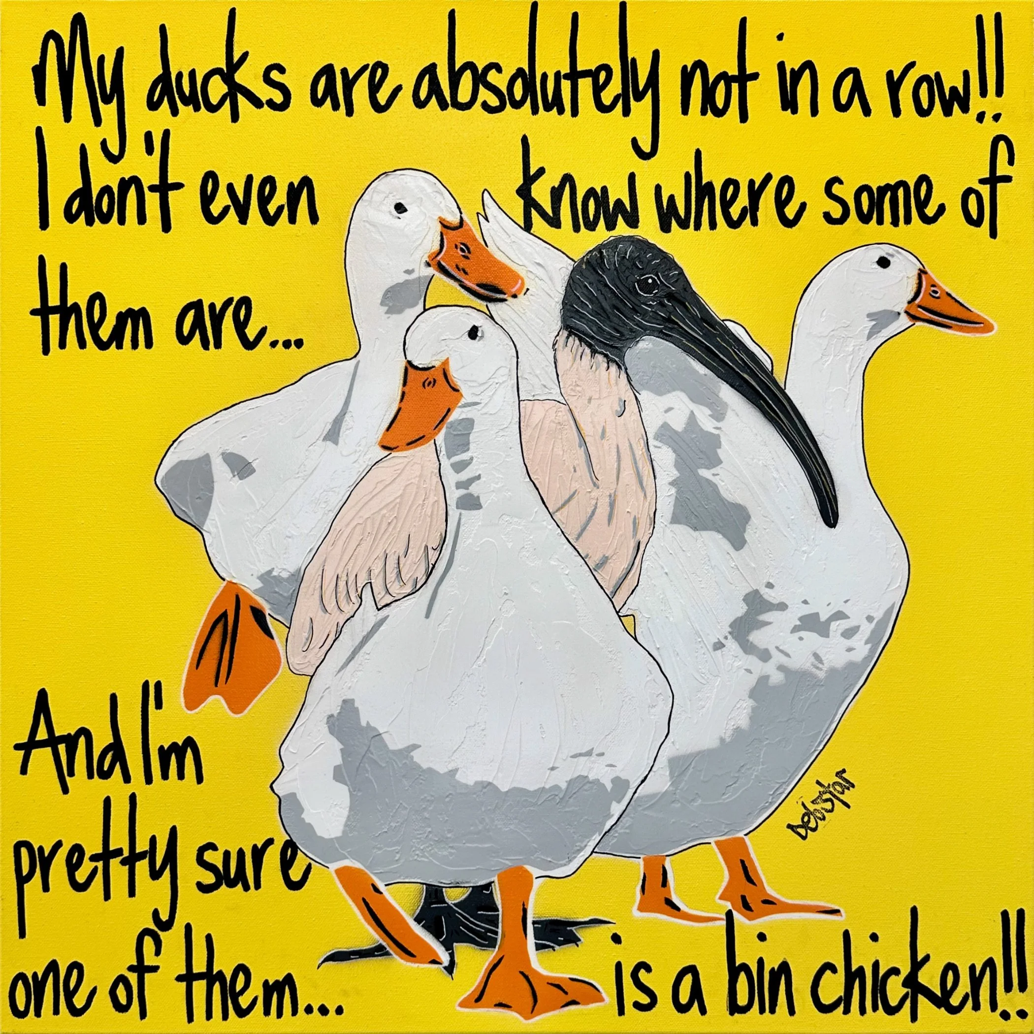 ducks-in-a-row-yellow-bin-chicken-pop-art-debstar-deborah-lang-1.jpg