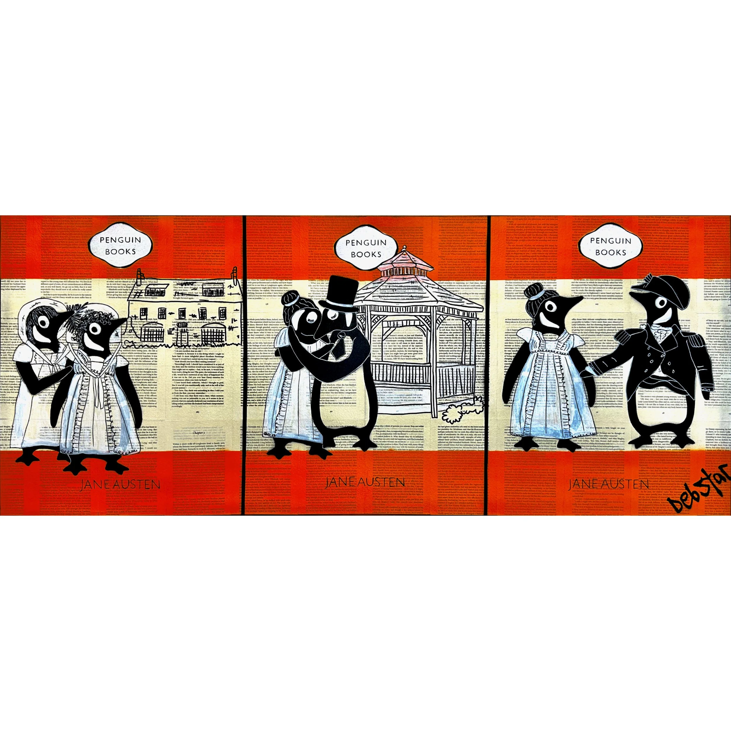 Penguin Books - The Jane Austen Trilogy 122cm x 51cm